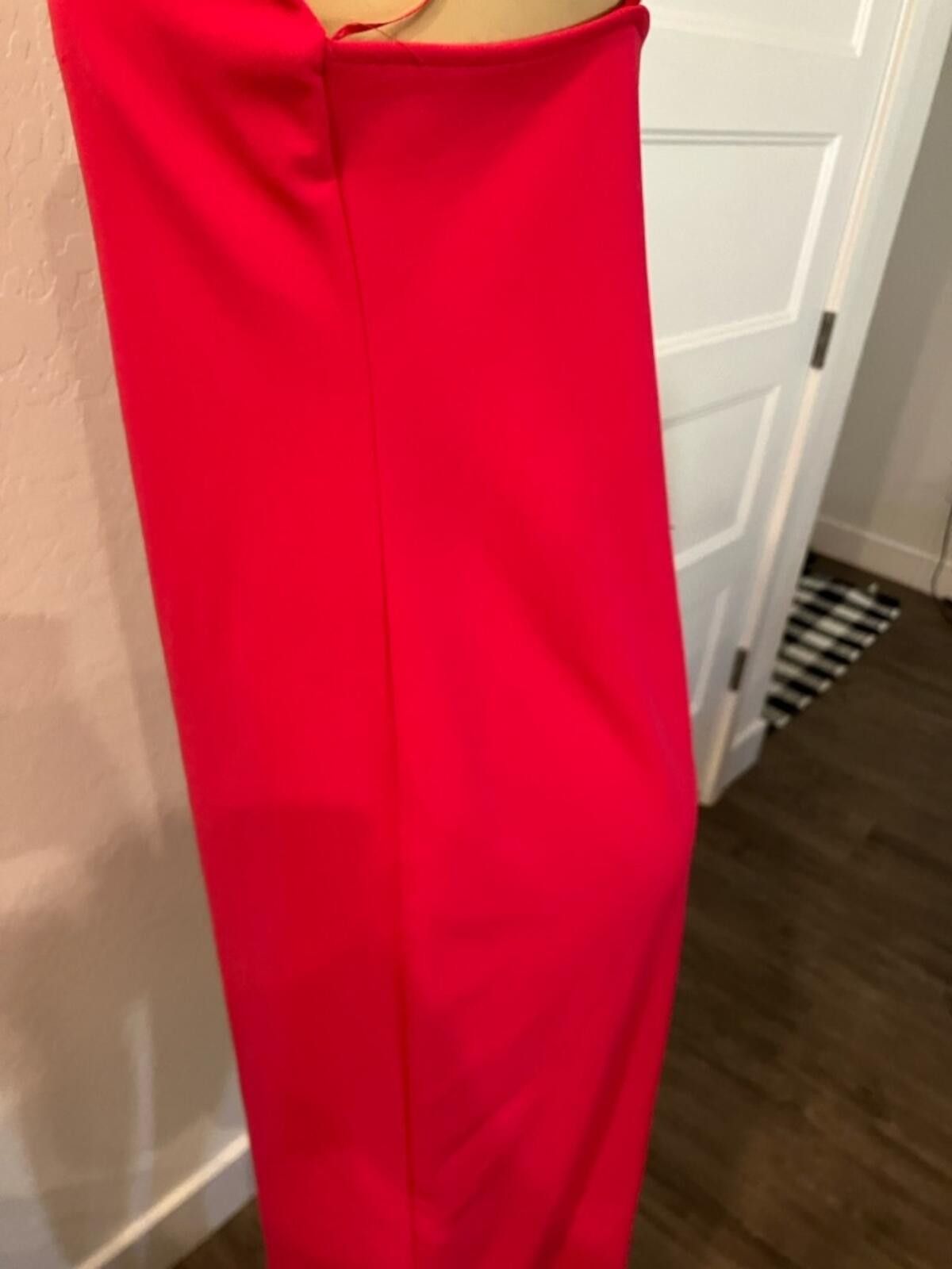 Zara Zara Hot Pinkish Red Mini Slip Dress with Cowl Neckline Size M / US 6-8 / IT 42-44 - 11 Thumbnail