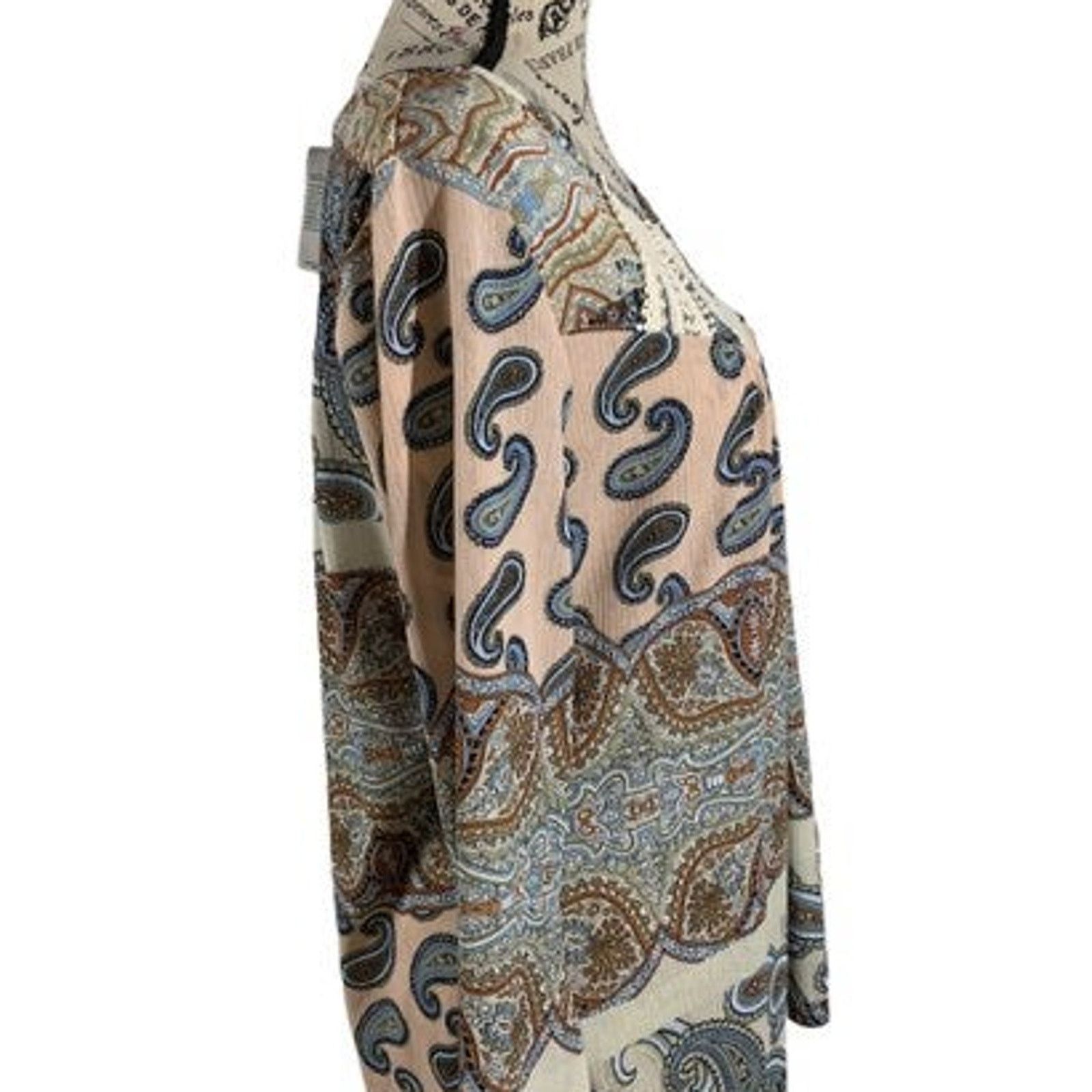 Other Live and let live Women's Large Petite Tunic Top Paisley Size L / US 10 / IT 46 - 5 Thumbnail