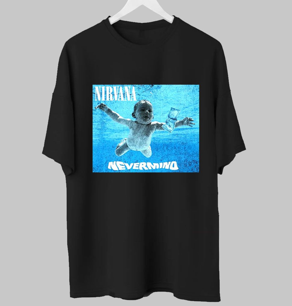 Band Tees Nirvana Alternative Rock Band T-shirt Tee for Fans Size US L / EU 52-54 / 3 - 1 Thumbnail