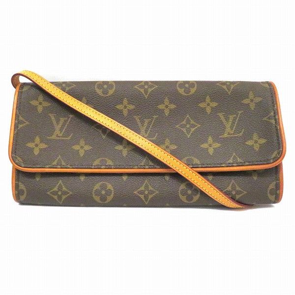 image of Louis Vuitton Monogram Pochette Twin Gm in Brown, Women's