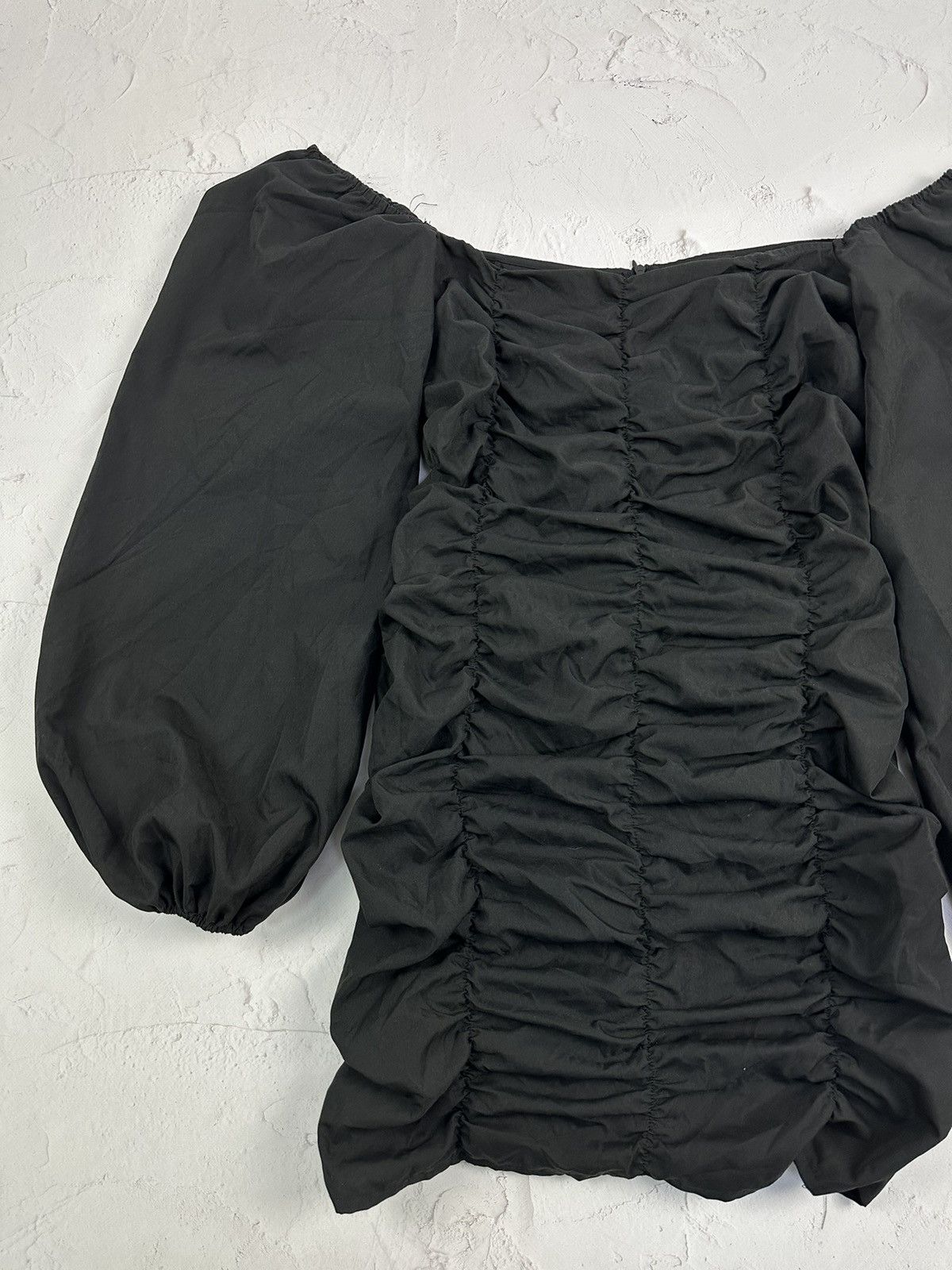 Japanese Brand × Vintage Vintage Parachute Sleeve Black Blouse Size XL / US 12-14 / IT 48-50 - 2 Thumbnail