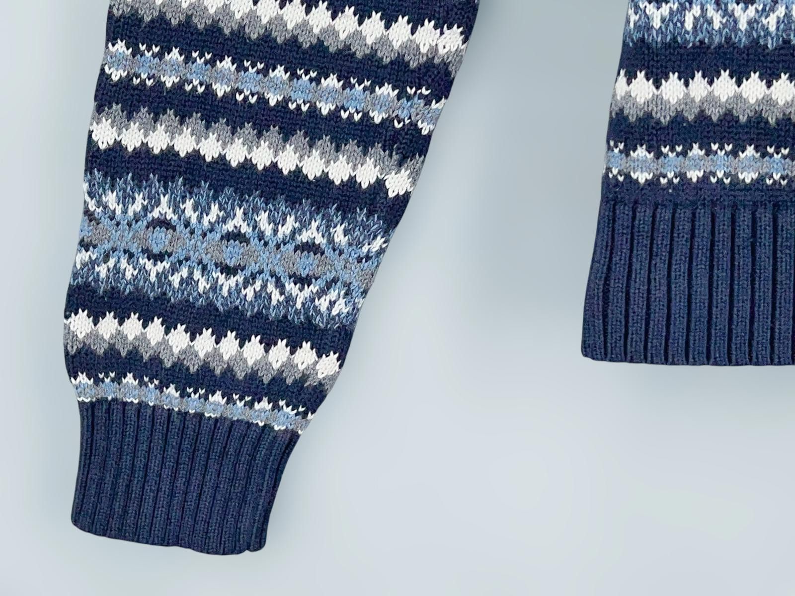 Tommy Hilfiger 90s Tommy Hilfiger Nordic Knit Pullover Sweater L Size L / US 10 / IT 46 - 7 Thumbnail