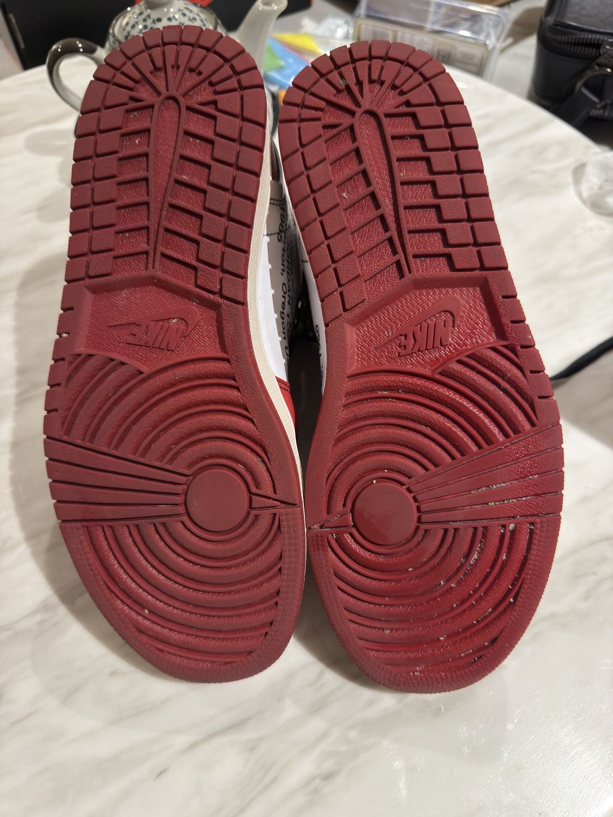 Jordan Brand × Off-White Jordan 1 Off-White Chicago Size US 9.5 / EU 42-43 - 5 Thumbnail