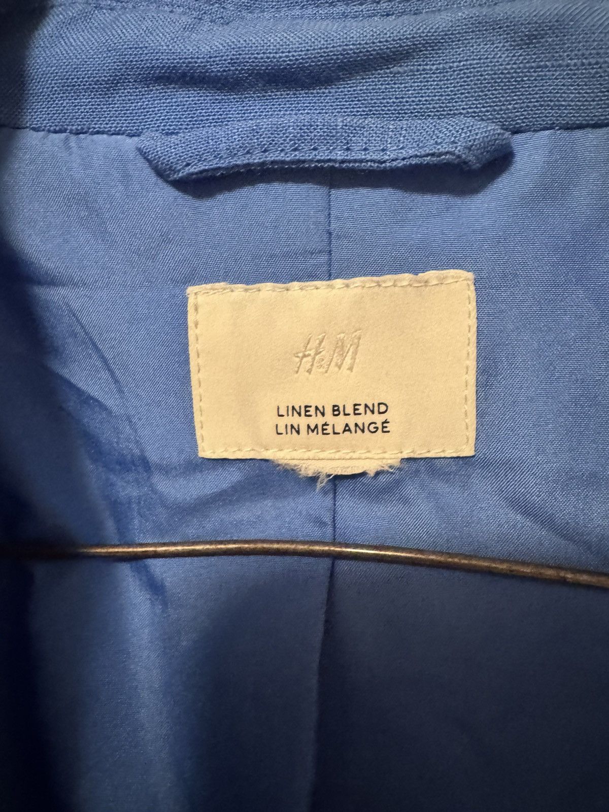 H&M H&M, Blue Linen Blazer Size S / US 4 / IT 40 - 3 Thumbnail