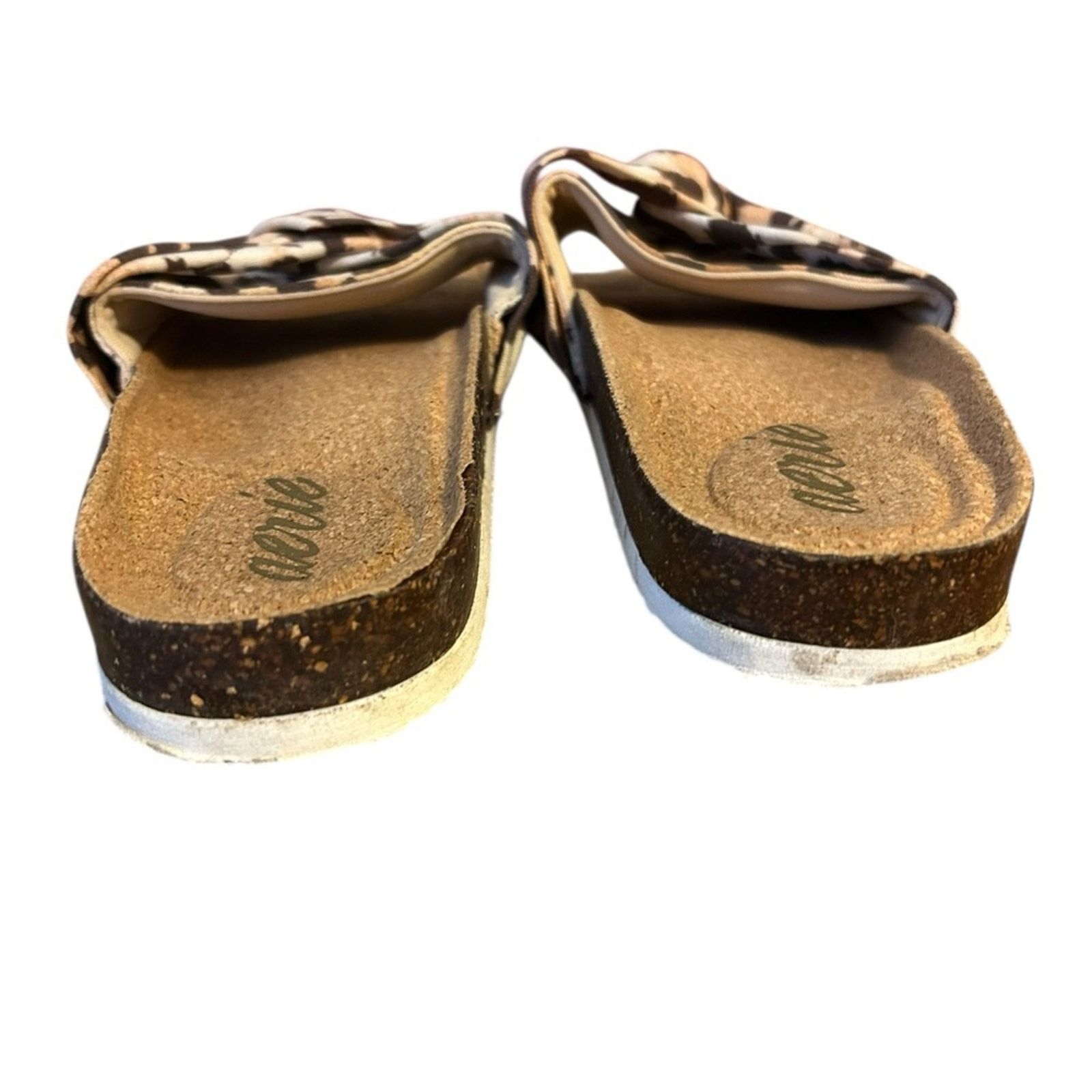 American Eagle Outfitters Aerie Leopard Print Cork Knot Slide Sandals Size US 9 / IT 39 - 3 Thumbnail
