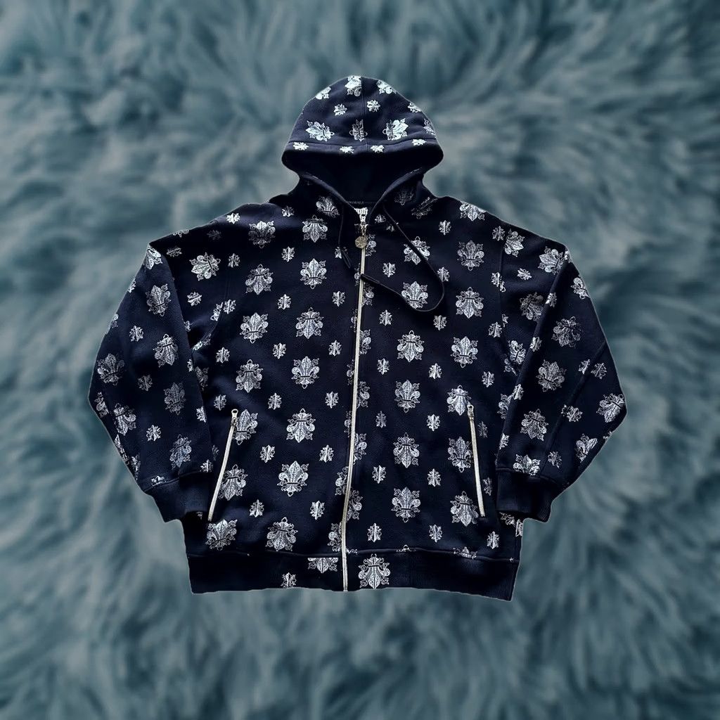 Southpole VINTAGE Southpole Hoodie Full Zip Hooded Black L Men Skull All Over Print Jesse Pinkman Breaking Bad Theme Size US L / EU 52-54 / 3 - 1 Thumbnail