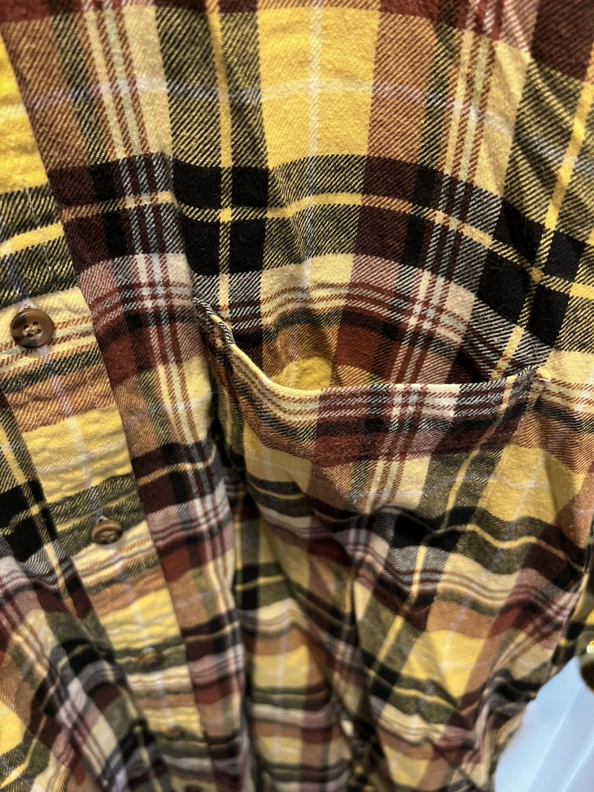 Uniqlo Uniqlo Yellow Flannel Size US XL / EU 56 / 4 - 4 Thumbnail