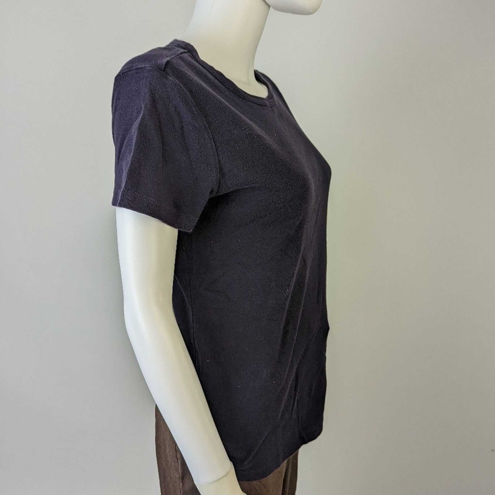 Lands' End Lands' End Navy Blue Tee Shirt M Size M / US 6-8 / IT 42-44 - 2 Thumbnail