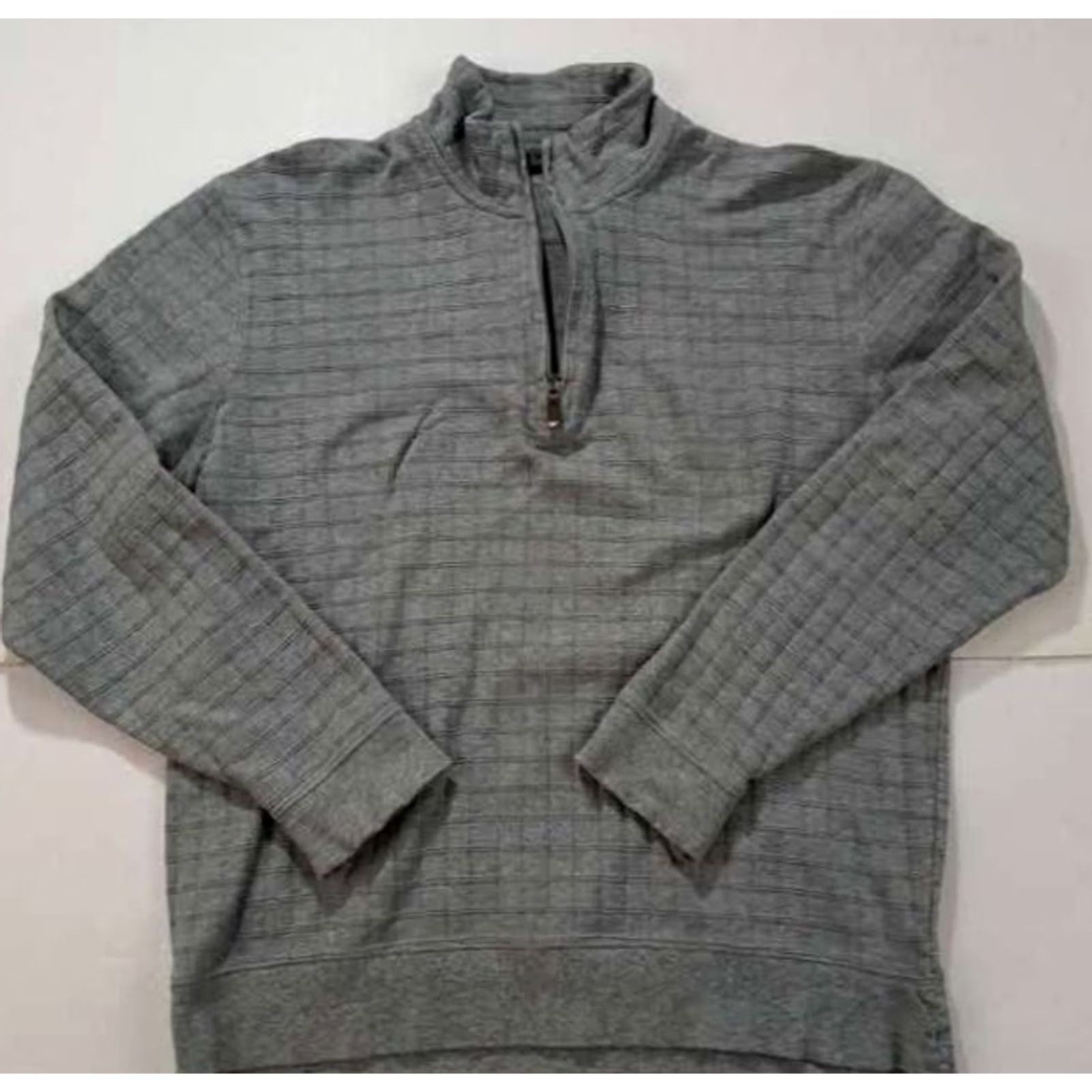 Vintage Vintage Bobby Jones Golf!4 Zip Squares Knit Pima Cotton Sweater M Gray Size US M / EU 48-50 / 2 - 5 Thumbnail