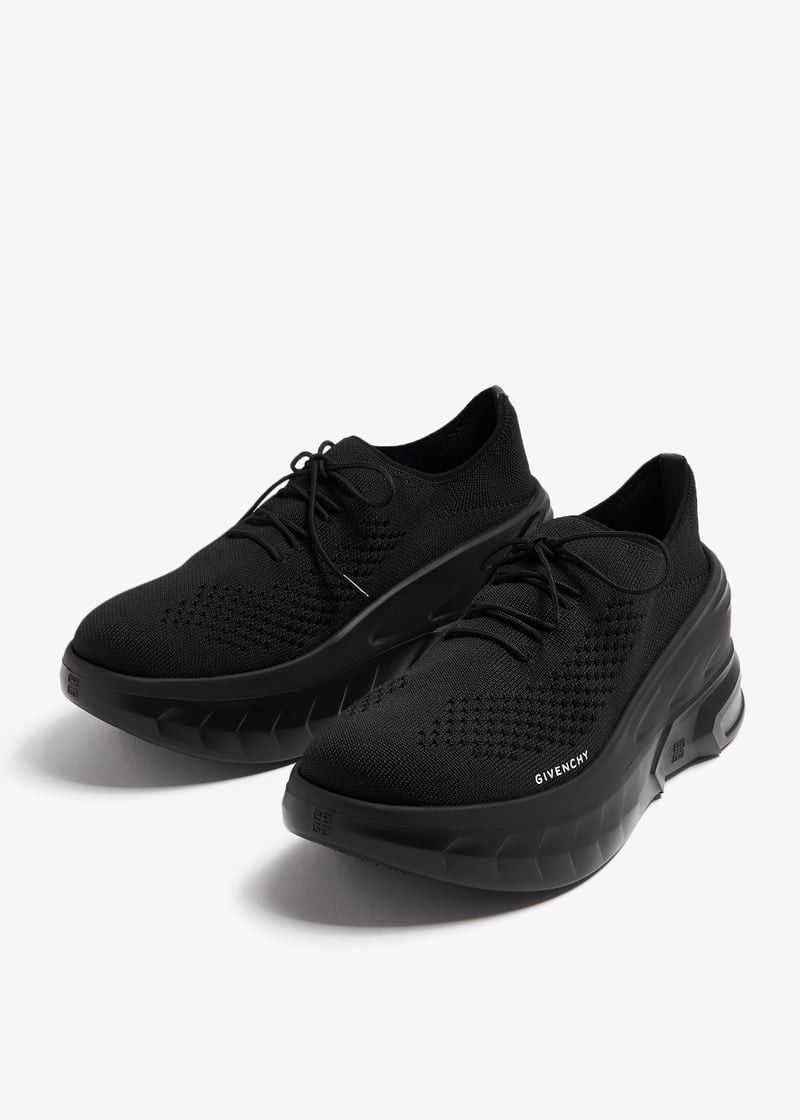 Givenchy o1w1db10525 Marshmallow Wedge Sneakers in Black Size US 6 / IT 36 - 3 Thumbnail