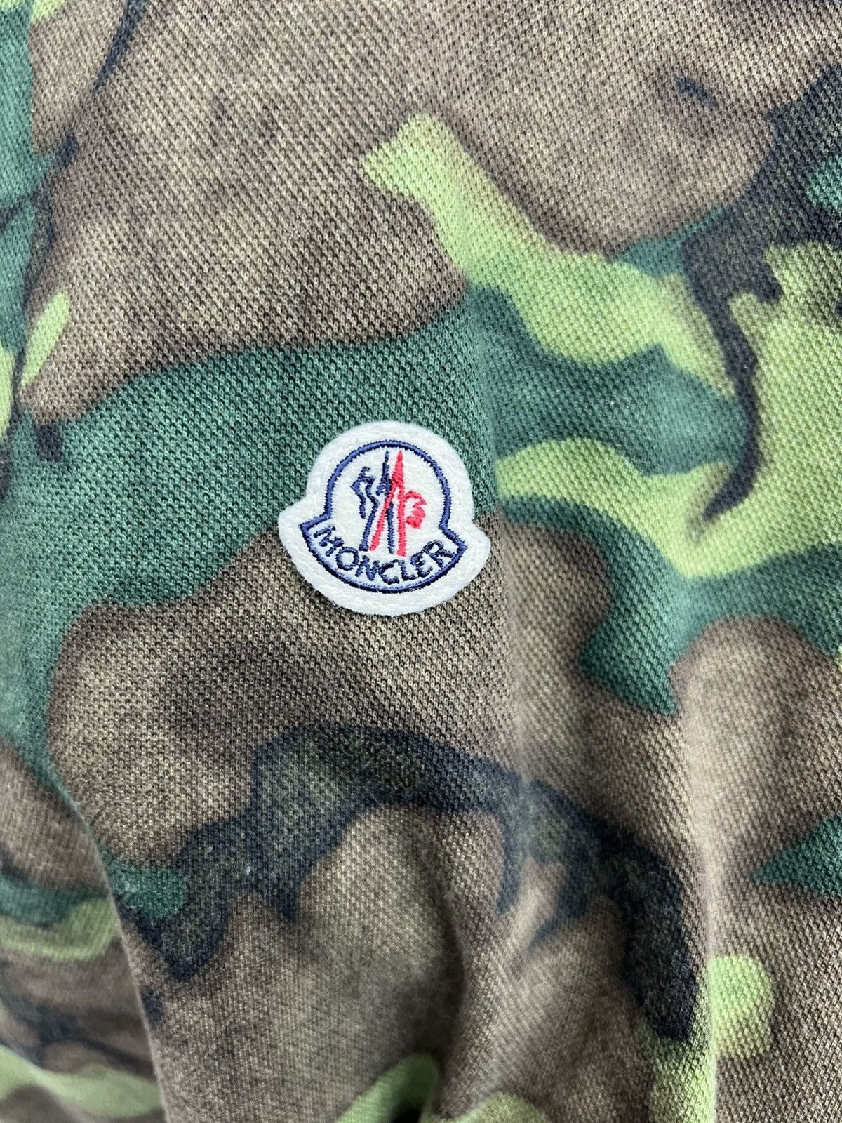 Moncler Moncler Camo Polo Tee Size US XXL / EU 58 / 5 - 5 Thumbnail
