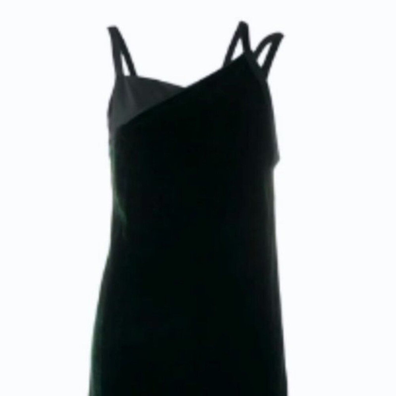 Helmut Lang Helmut Lang Satin paneled velvet dress forest green size 4 Size S / US 4 / IT 40 - 14 Thumbnail