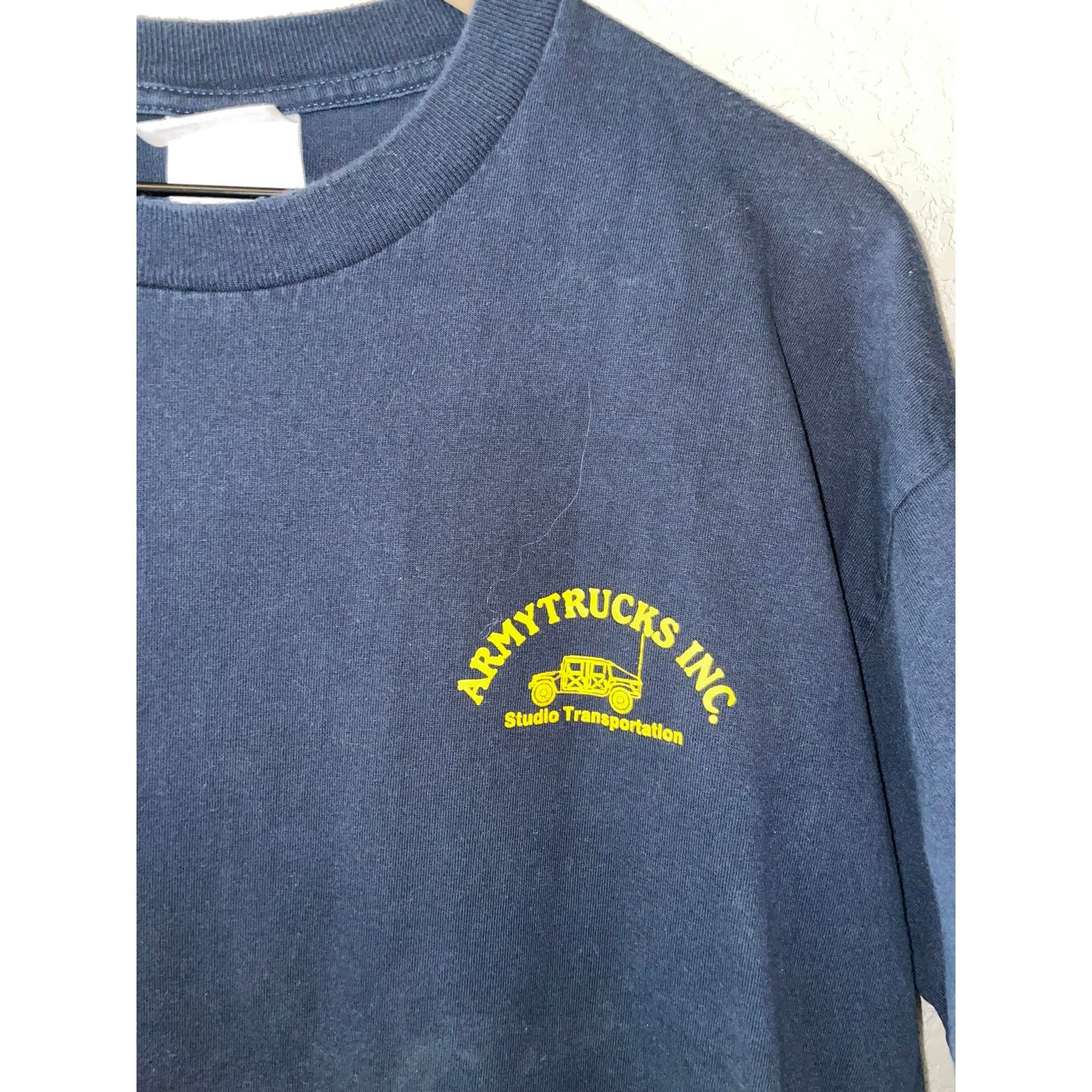INTERMIX Jarhead Marine Army Trucks Shirt Blue XL Car Graphic Tee Size US XL / EU 56 / 4 - 4 Thumbnail