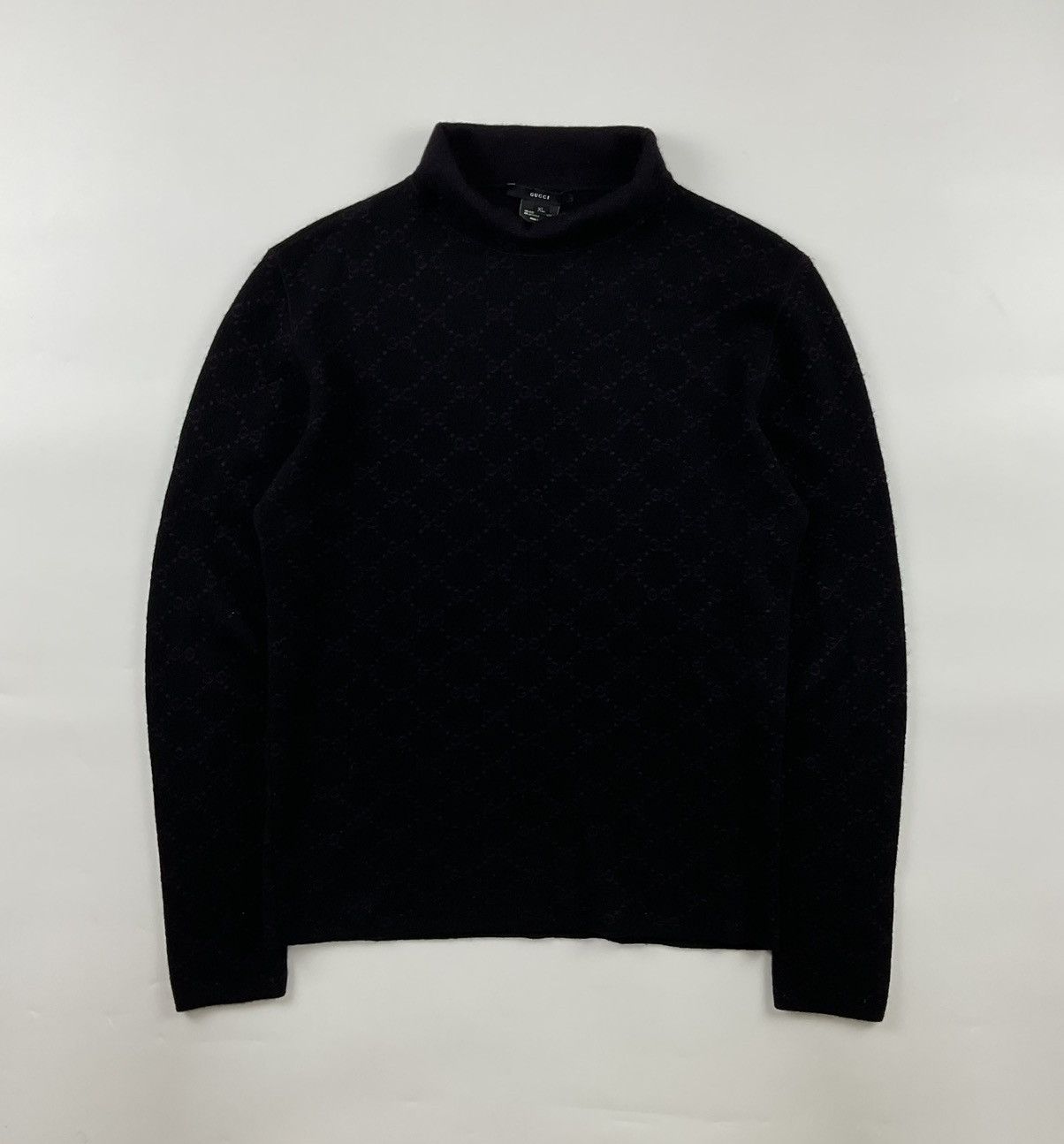 image of Gucci X Tom Ford Cashmere Sweater in Black, Men's (Size XL)