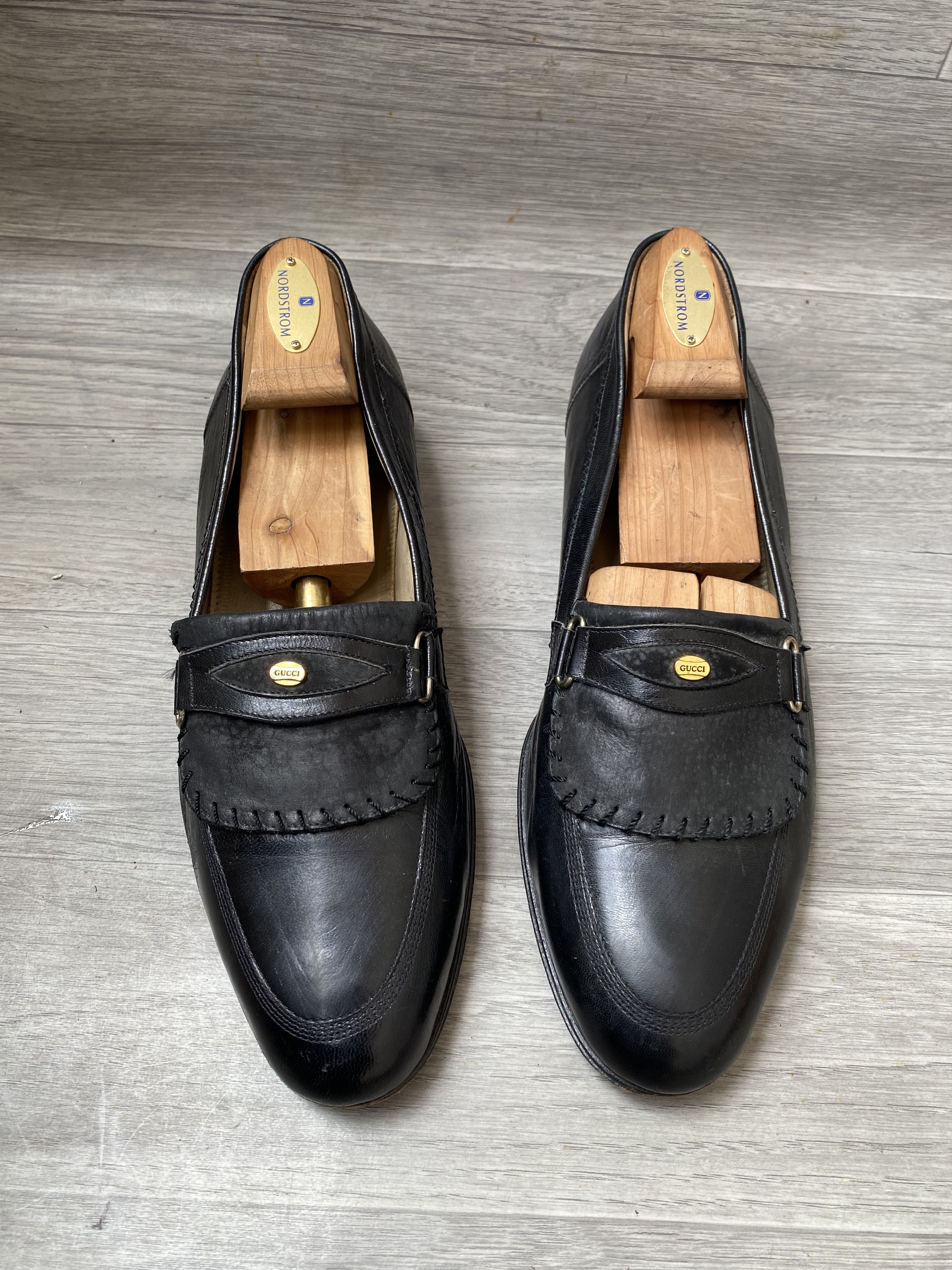 Gucci Gucci tomford era black leather slip on penny loafer uk 9s Size US 10 / EU 43 - 1 Thumbnail