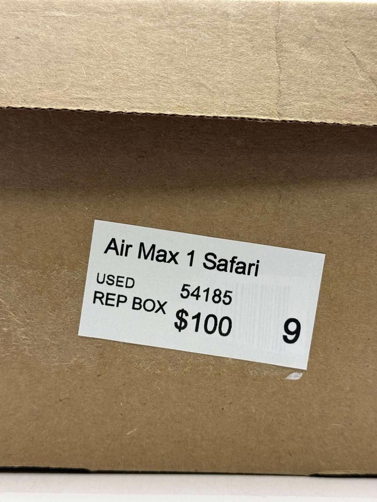 Nike Nike Air Max 1 Safari Used Sole Separation Rep Box 9 Size US 9 / EU 42 - 7 Thumbnail