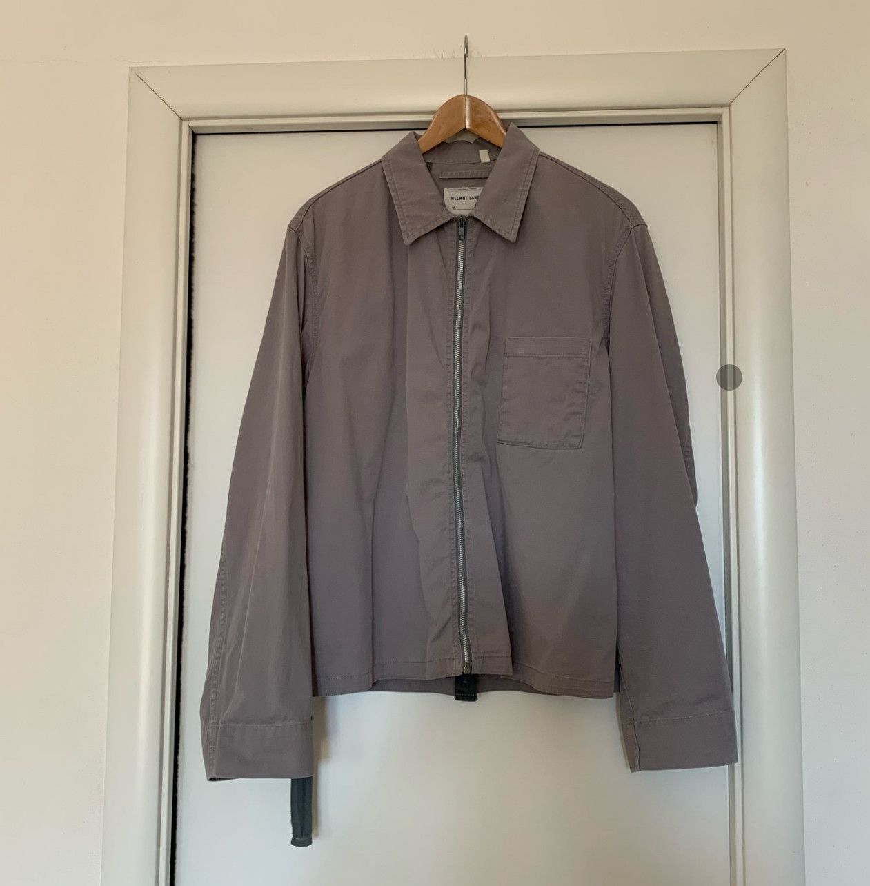 Helmut Lang single pocket cotton jacket