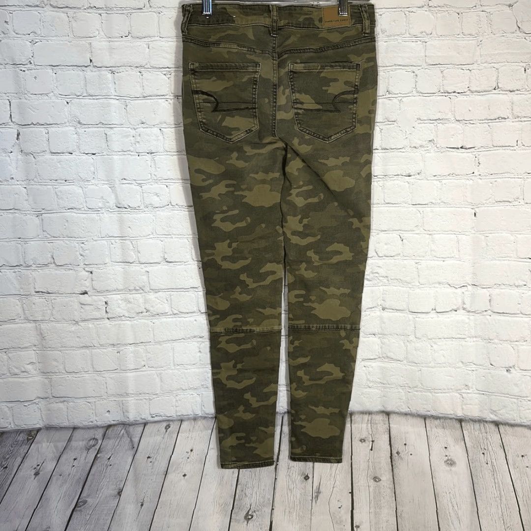 Vintage American Eagle AE Jeans Womens 4 Camo Hi Rise Jegging Super Stretch Legging Size 27" / US 4 / IT 40 - 7 Thumbnail