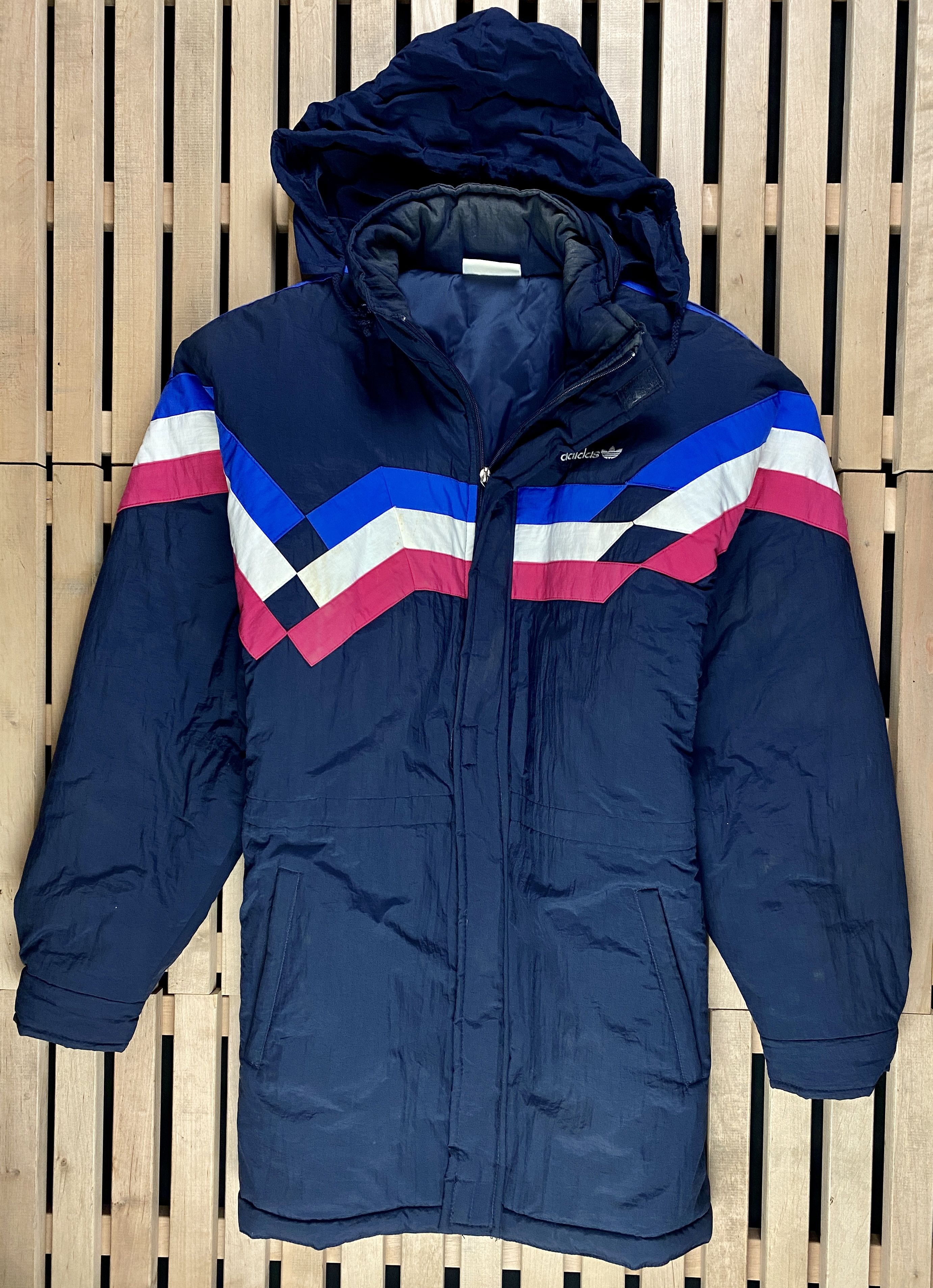 Adidas × Vintage Mens Vintage Parka Jacket Adidas Size 42/44 Polyamide Size US M / EU 48-50 / 2 - 1 Thumbnail