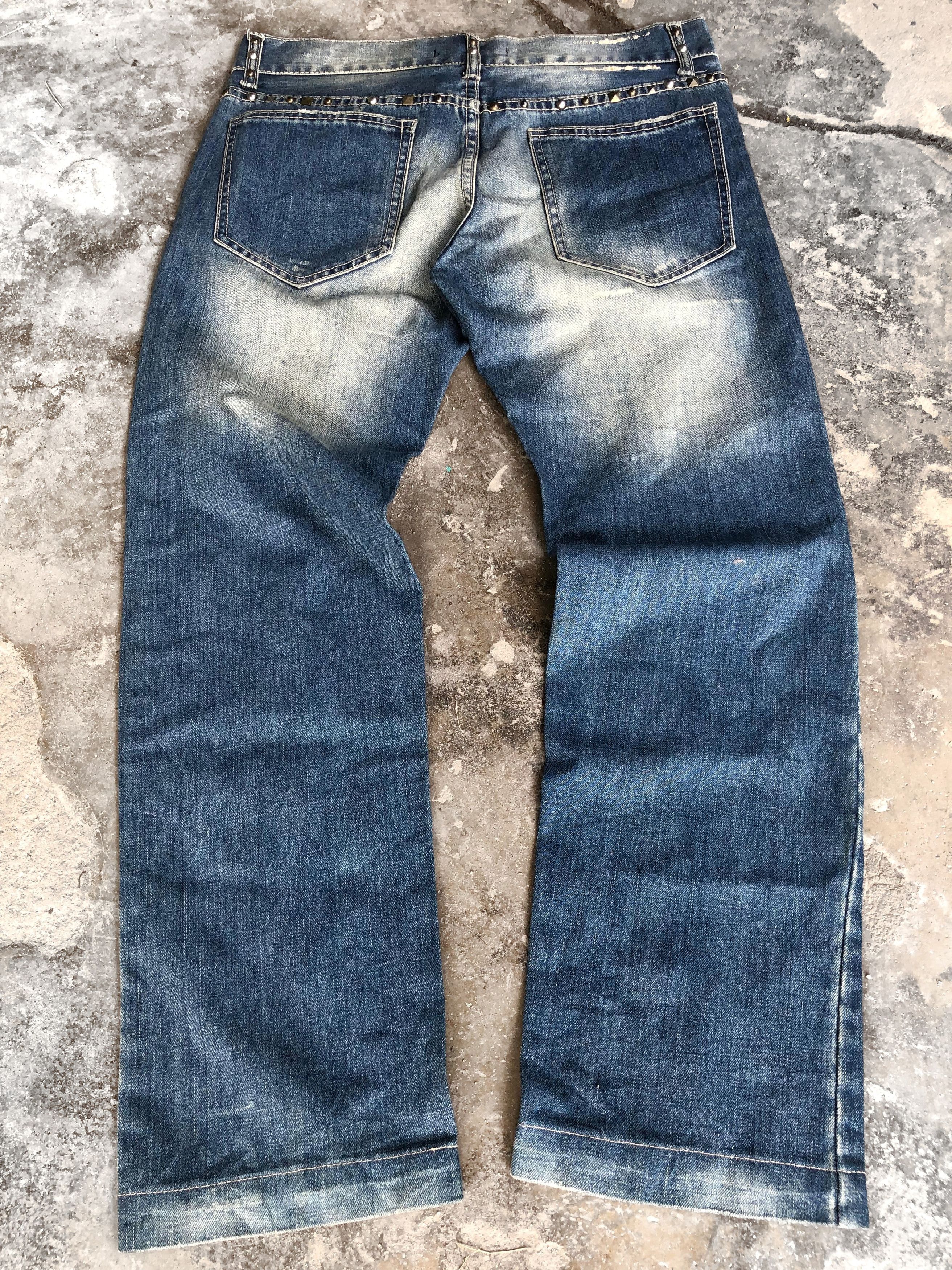 Dolce & Gabbana Dolce & Gabbana Studed Crushed Jeans Size US 34 / EU 50 - 2 Thumbnail