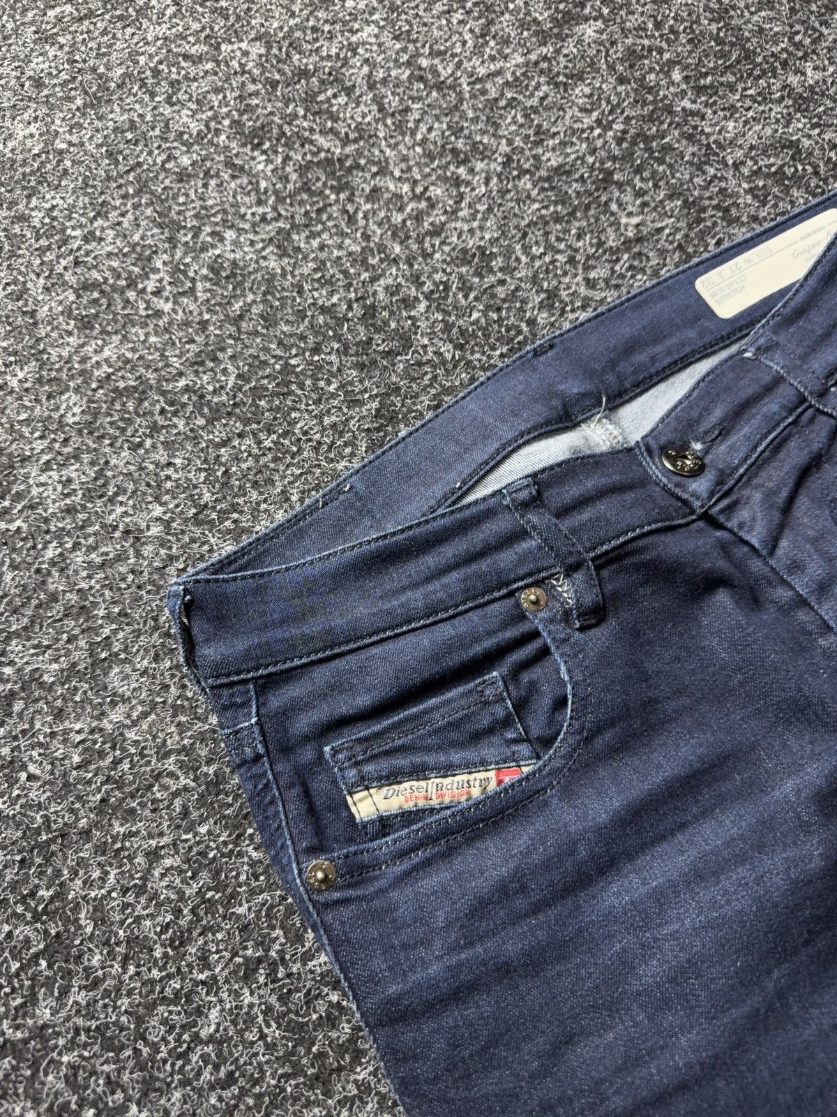 Diesel Luxury Diesel Grupee Ankle Skinny Jeans Dark Blue Stretch Size 27" / US 4 / IT 40 - 7 Thumbnail