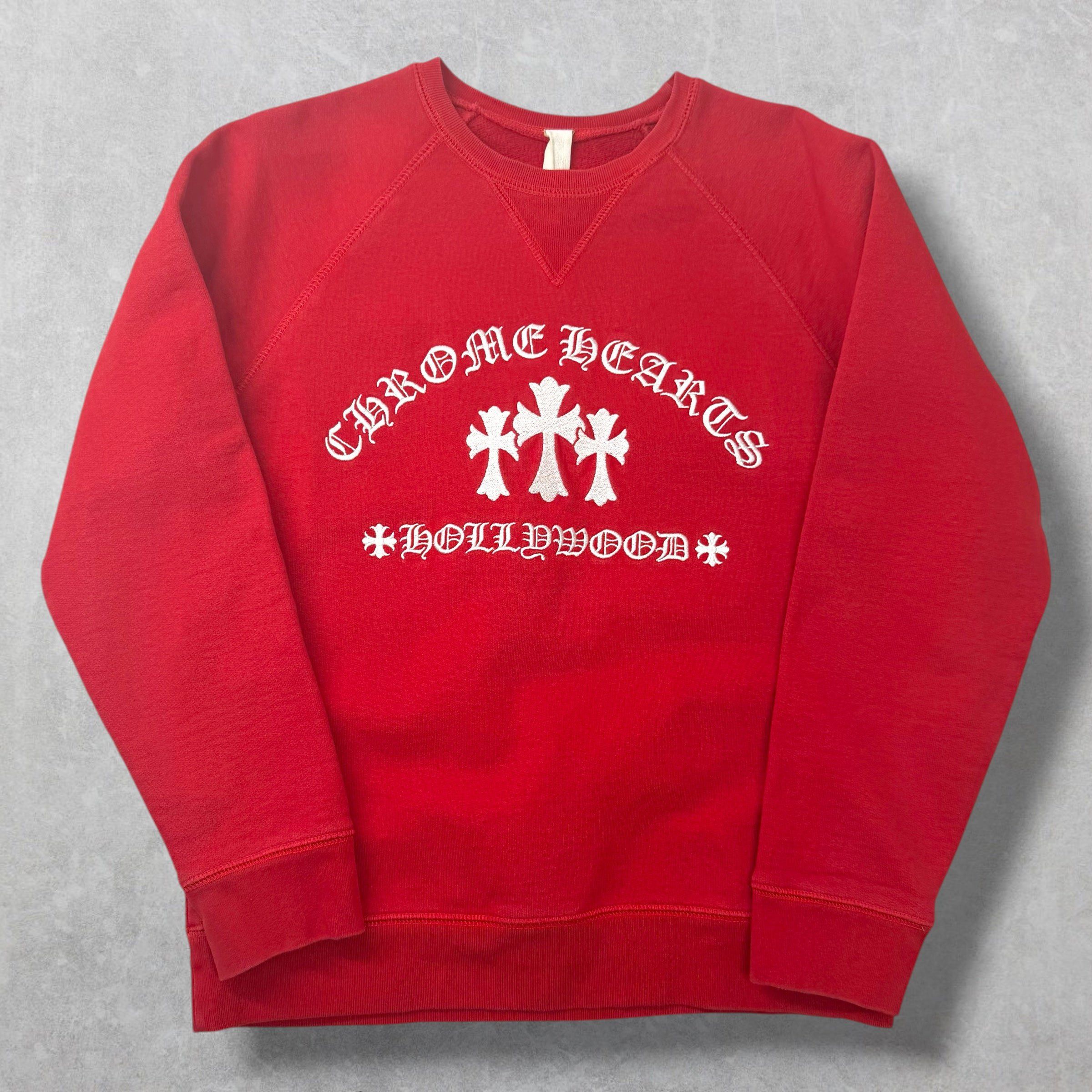 Chrome Hearts Chrome Hearts King Taco Triple Cross Red Crewneck M Size US M / EU 48-50 / 2 - 1 Thumbnail