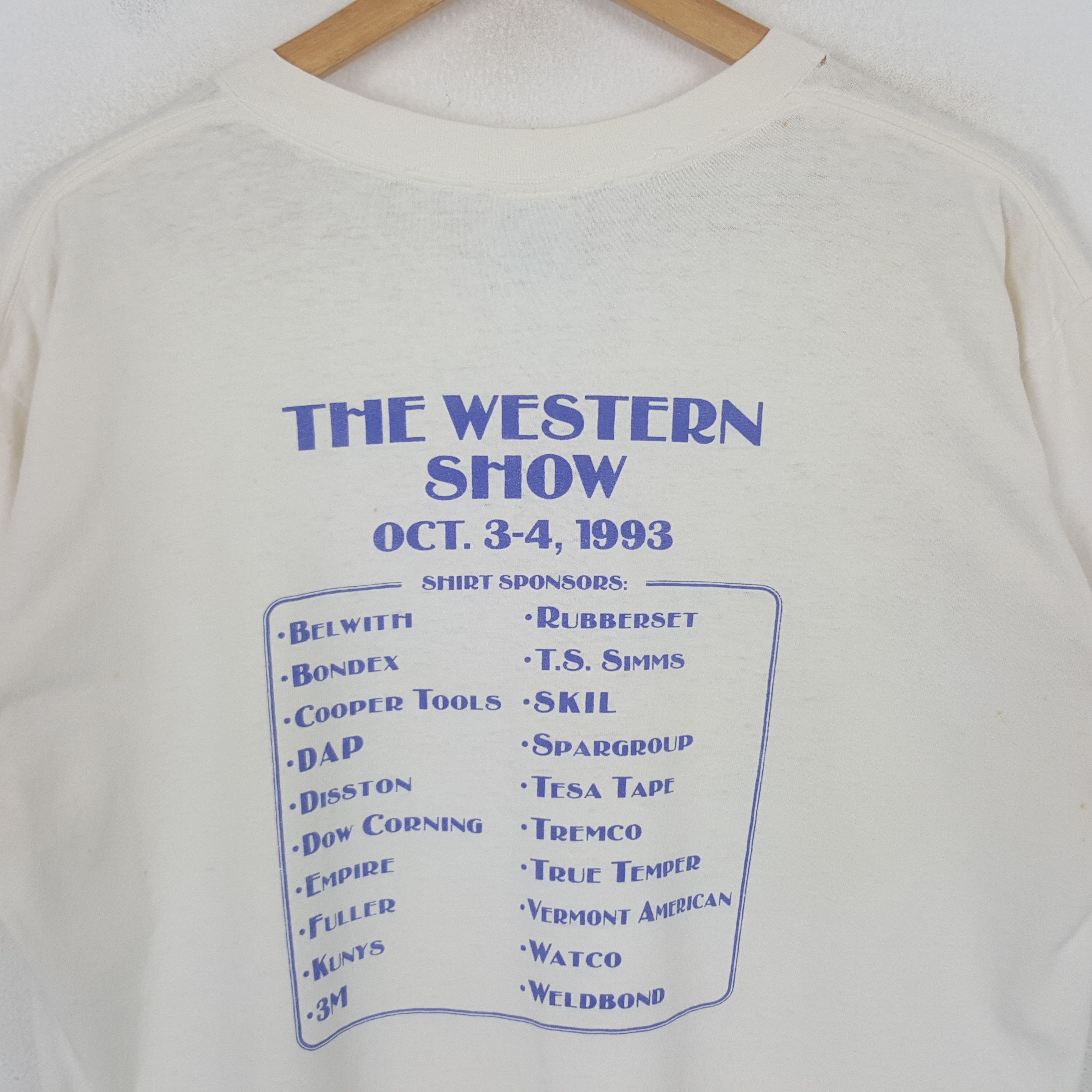Crash Vancouver Vintage 90's The Western Show Vancouver SB Cafe Tshirt RR30 Size US L / EU 52-54 / 3 - 4 Thumbnail