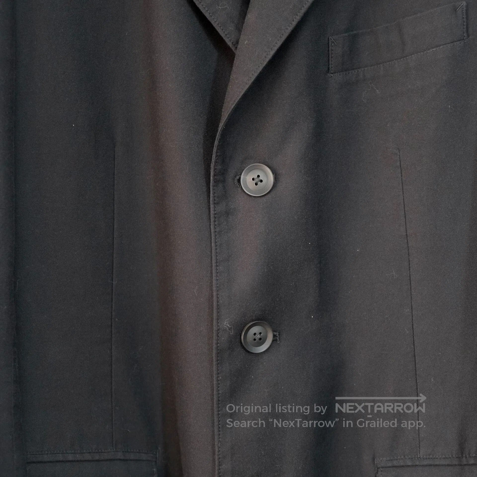 Yohji Yamamoto YOHJI YAMAMOTO Black Doctor Jacket. Size US S / EU 44-46 / 1 - 5 Thumbnail