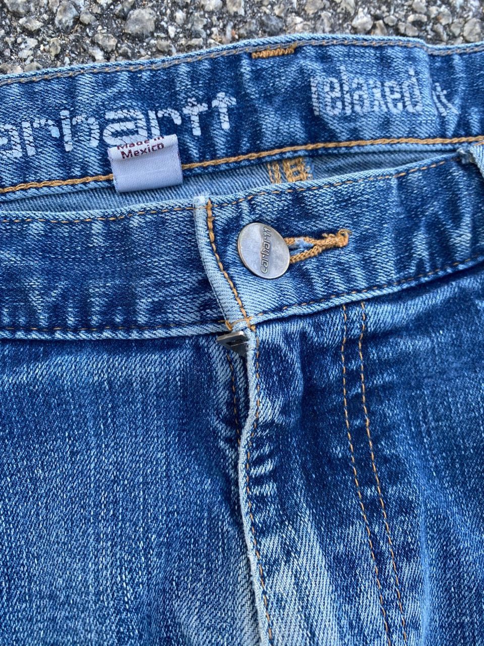 Carhartt Vintage Carhartt Relaxed Fit Carpenter Distressed Denim Size US 34 / EU 50 - 9 Thumbnail