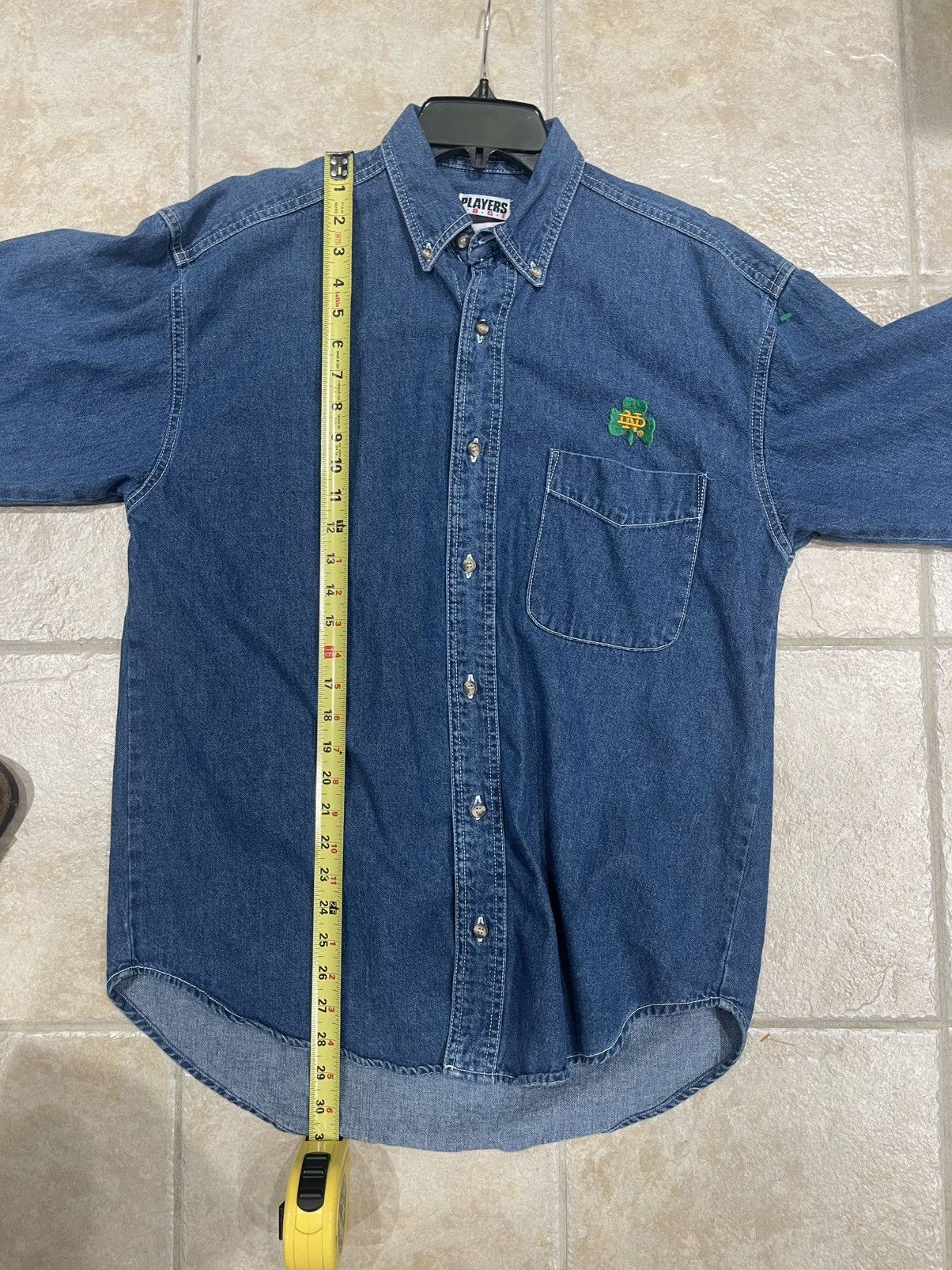 Other Vintage Notre Dame Chambray Light Denim Shirt Men's M Size US M / EU 48-50 / 2 - 6 Thumbnail