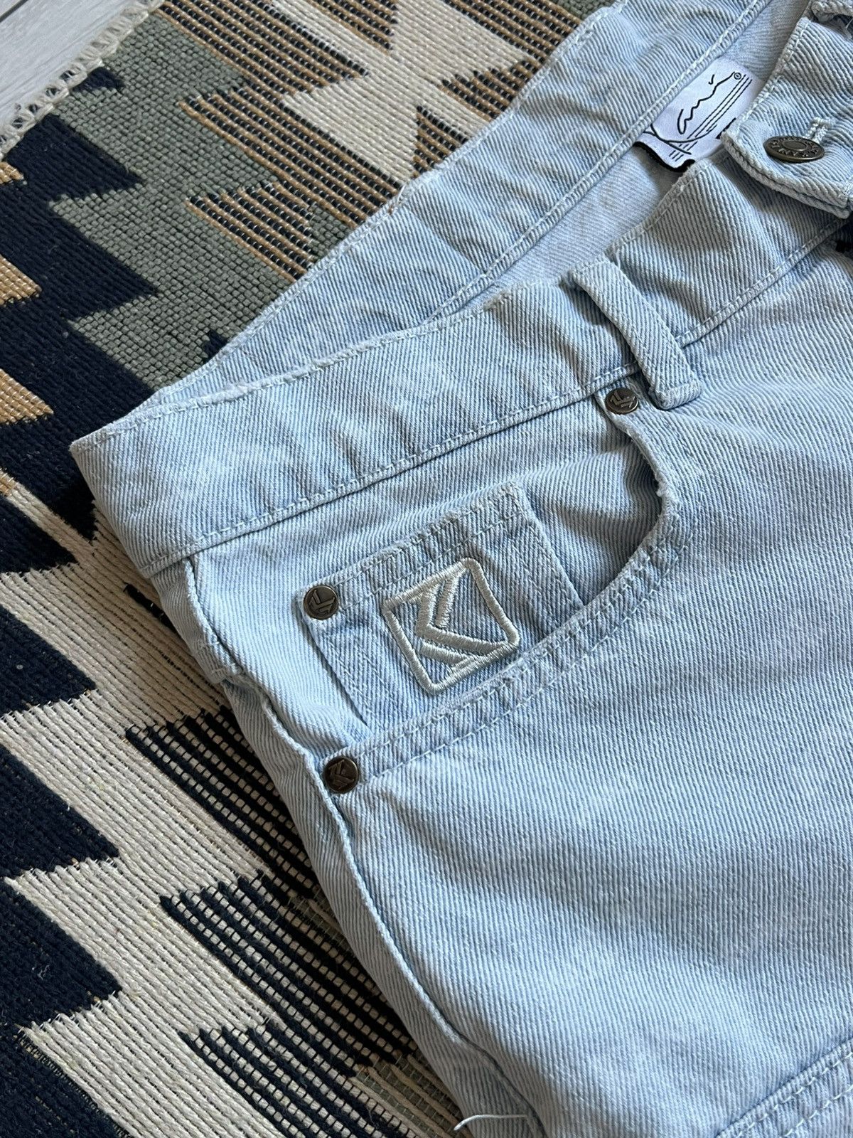 Other Vintage Karl Kani Denim Baggy Rap Shorts Size US 30 / EU 46 - 6 Thumbnail