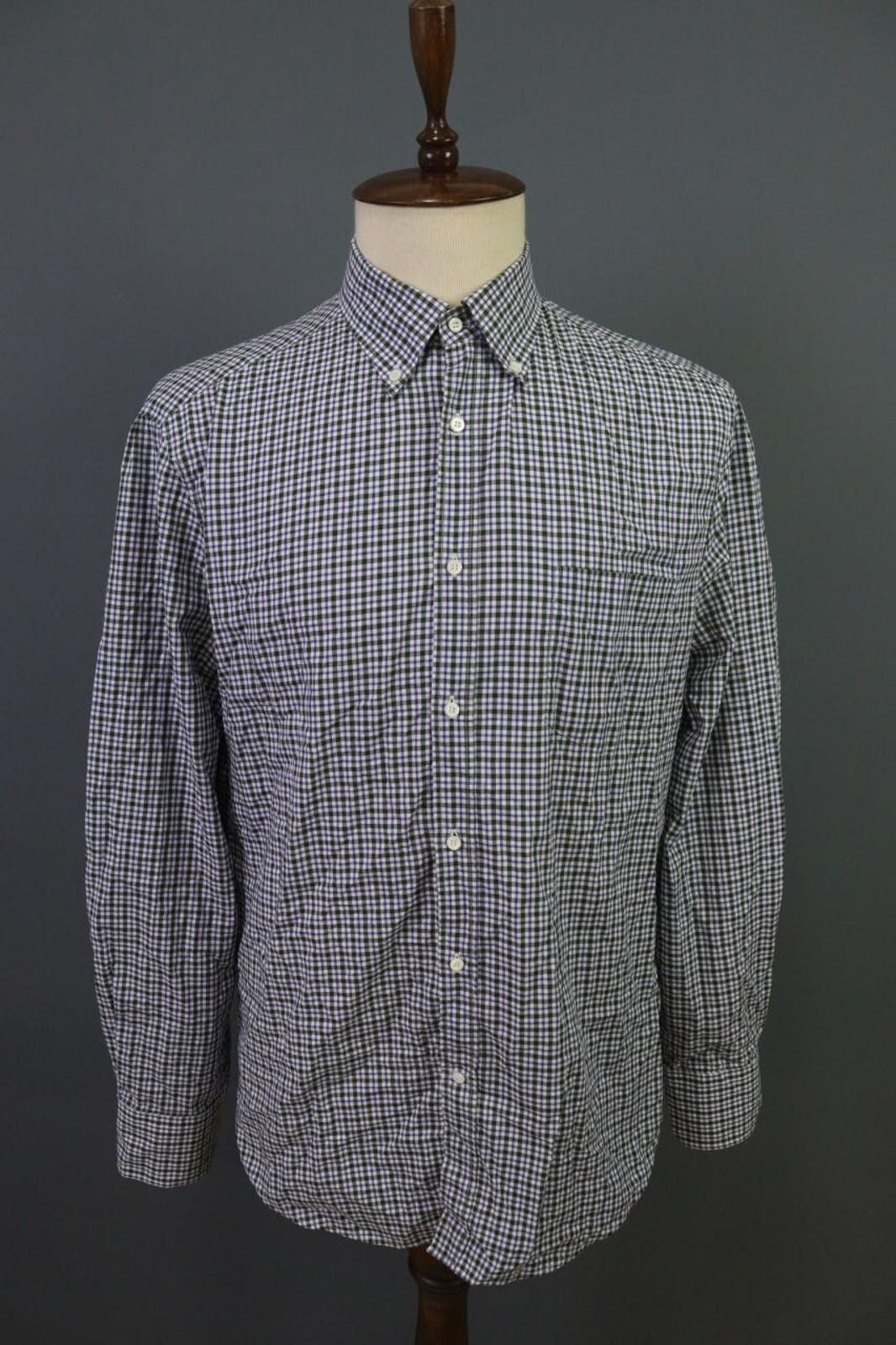 Brunello Cucinelli Multi Plaid Cotton Shirt Size 2XL