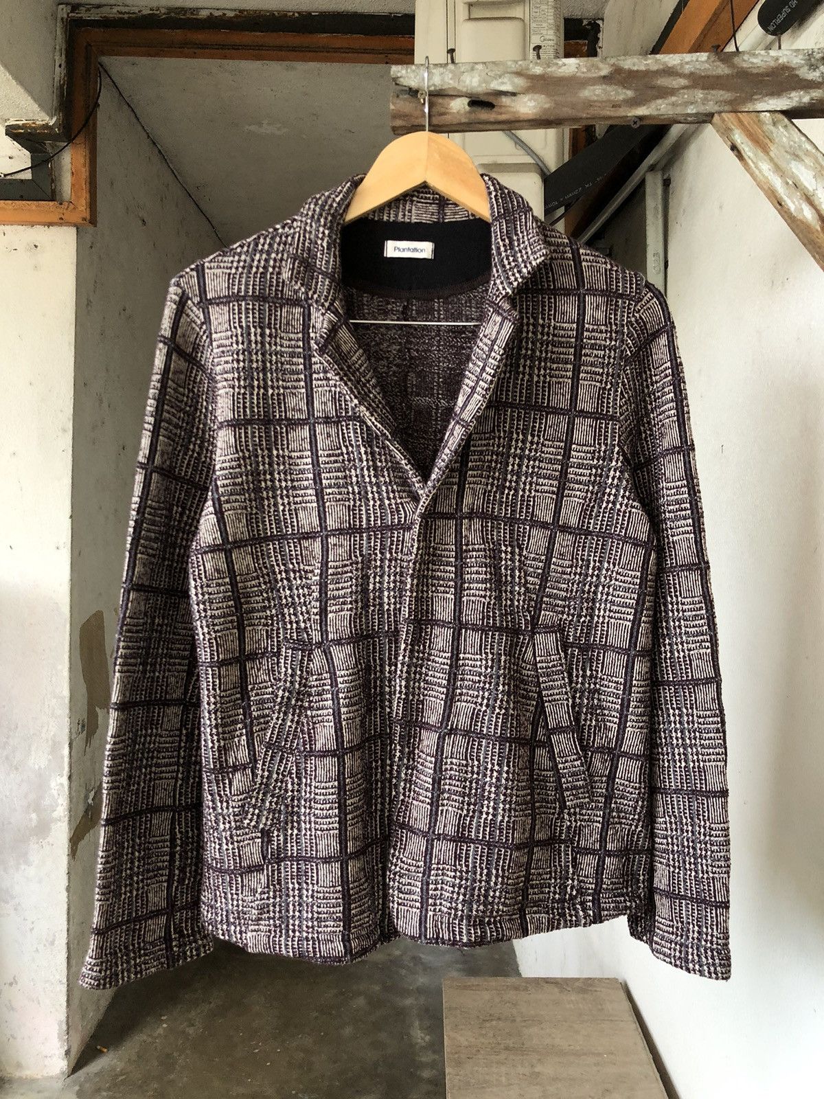 Issey Miyake Issey Miyake Plantation Tartan Tweed Cotton Blazer Jacket Size M / US 6-8 / IT 42-44 - 1 Thumbnail