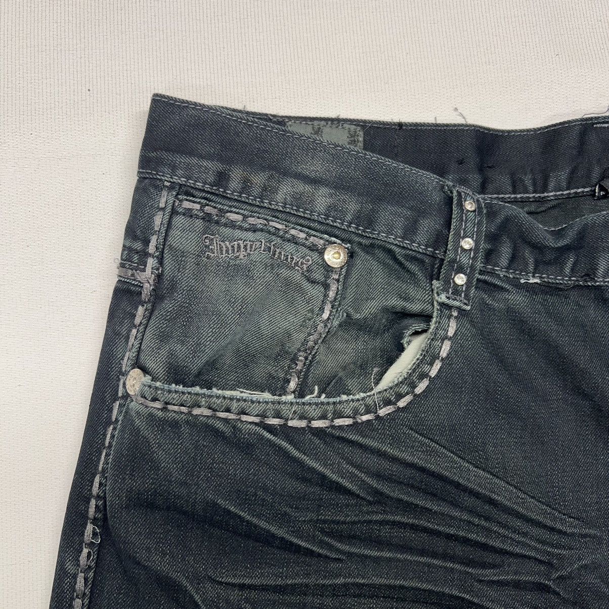 Imperious × Vintage Imperious Delf Jeans Black Denim Stitch Cross Pocket Y2K Size US 38 / EU 54 - 9 Thumbnail
