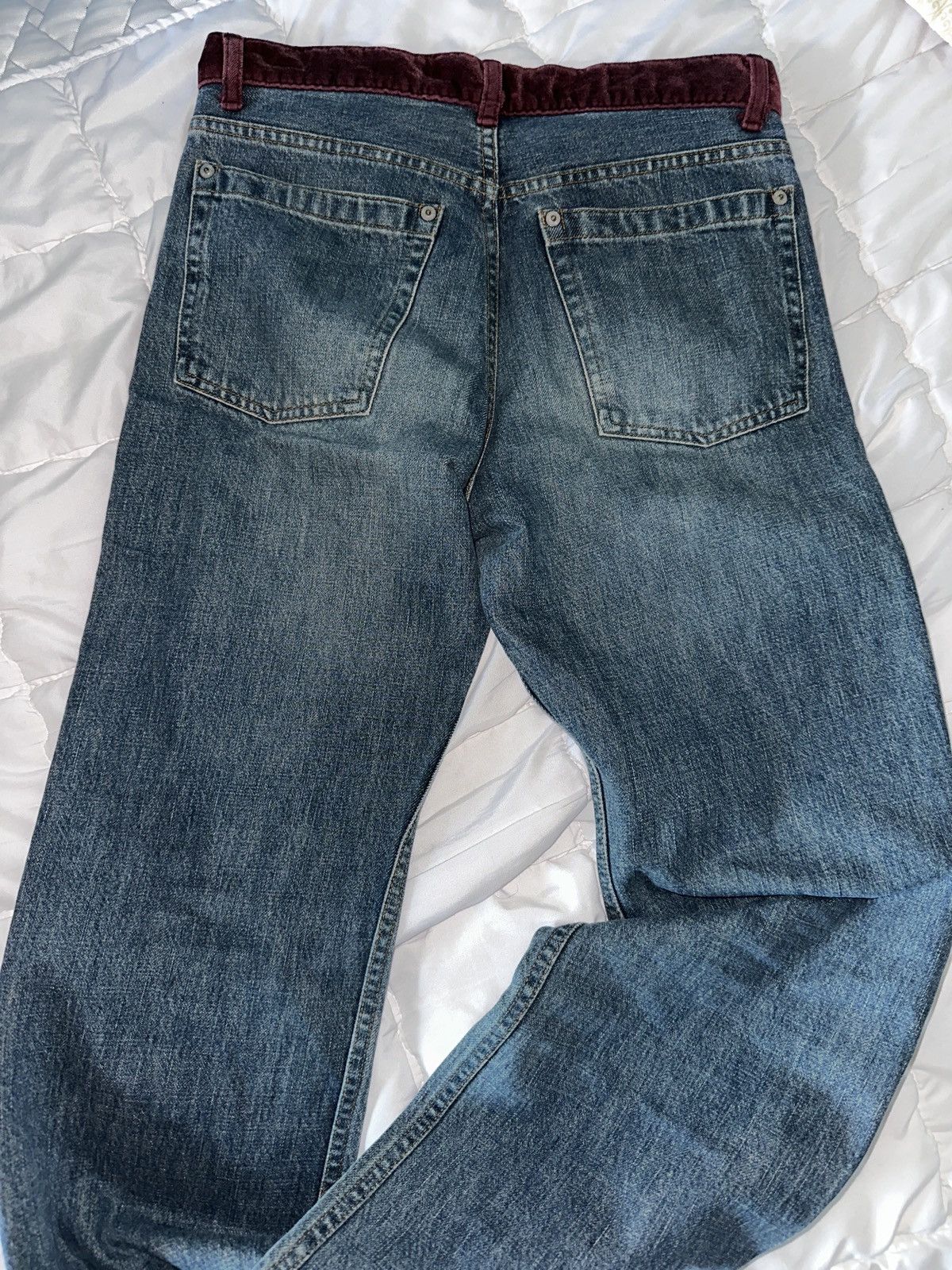 Undercover undercover 02aw witch’s cell division velour strripe denim Size US 28 / EU 44 - 2 Thumbnail