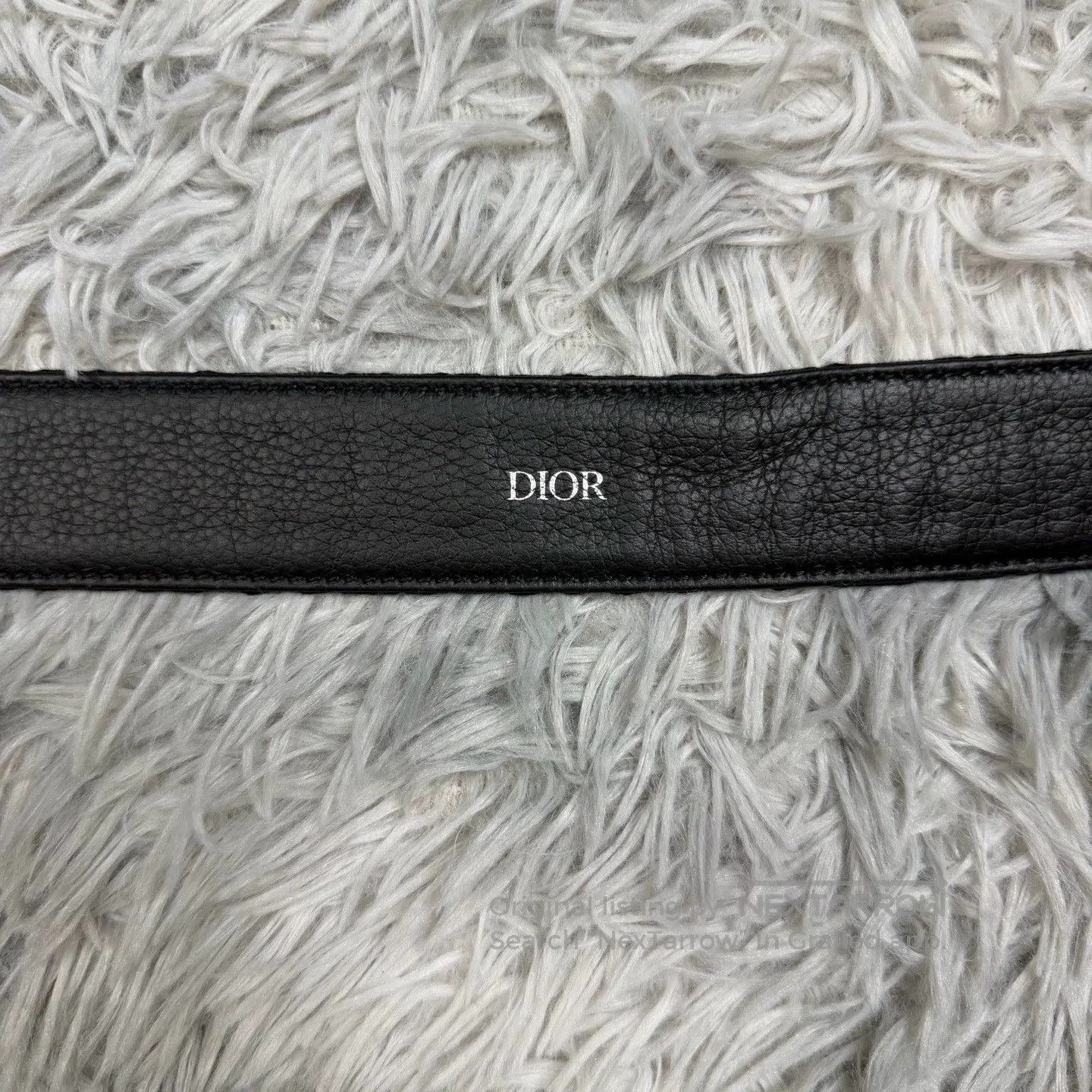 Dior dior black woven leather belt size 95. Size ONE SIZE - 4 Thumbnail