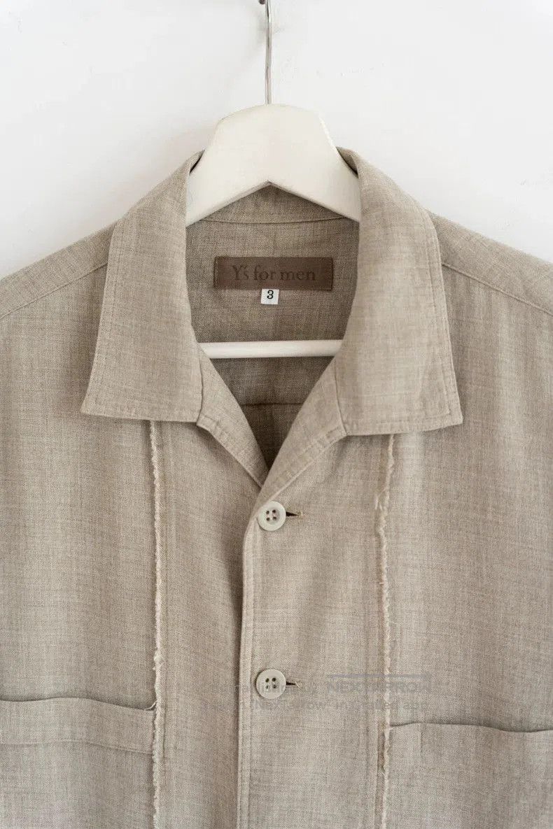 Yohji Yamamoto Yohji Yamamoto 00s Distressed Wool Shirt Size US M / EU 48-50 / 2 - 3 Thumbnail