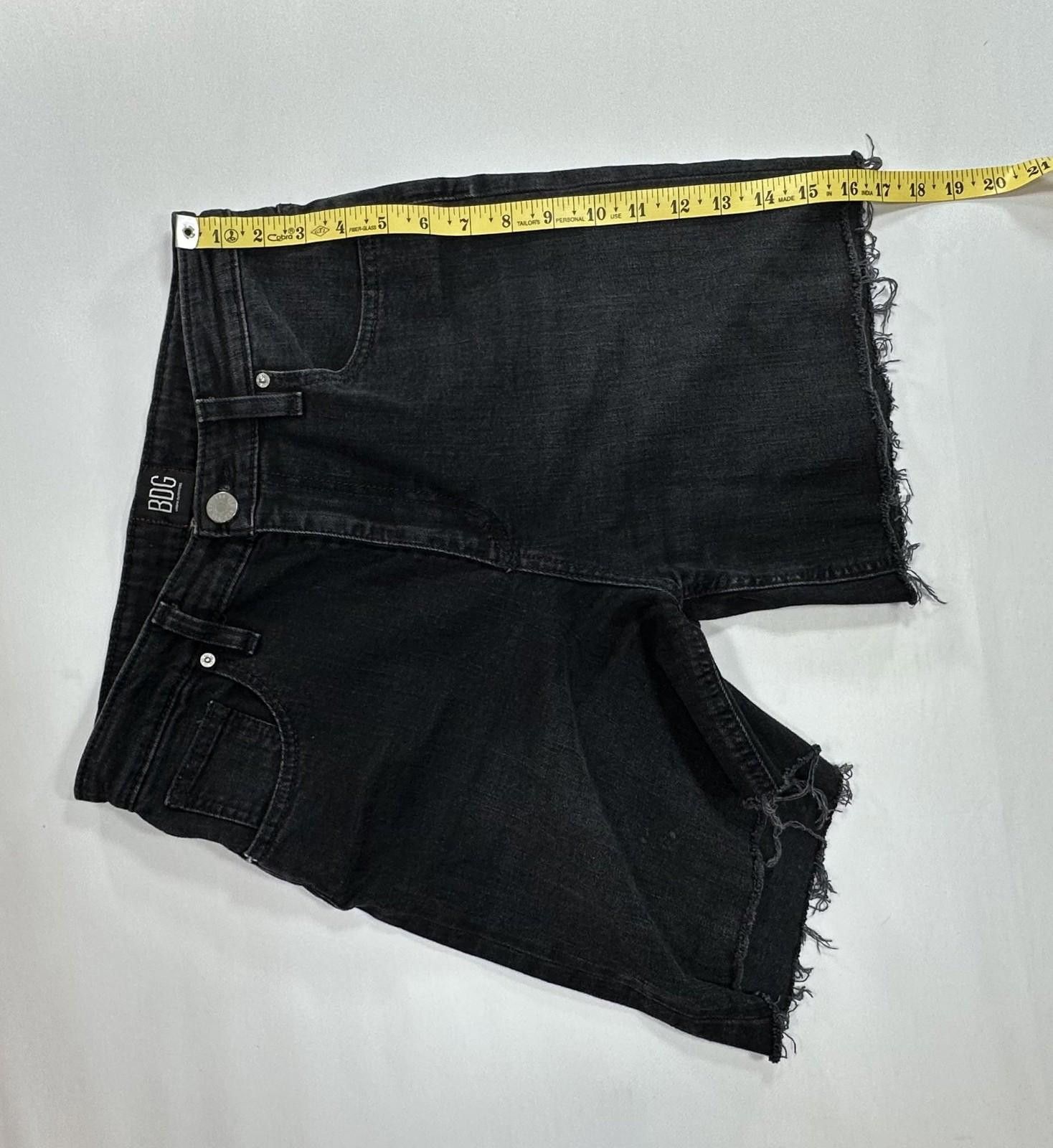 Bdg Urban Outfitters BDG Cutoff Denim Jean Shorts Black Women 29 Size 29" - 6 Thumbnail