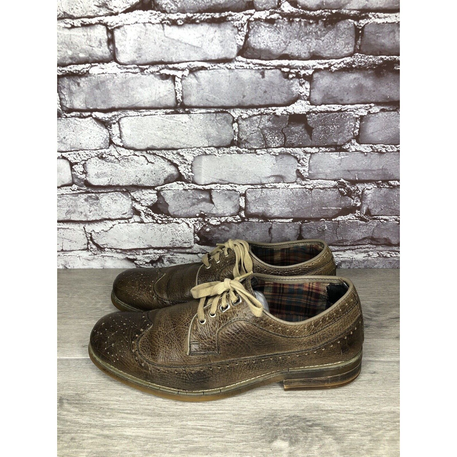 Bed Stu Bed Stu Brown Leather Wingtip Oxfords Casual Lace Up Shoes M Size US 9.5 / EU 42-43 - 14 Thumbnail