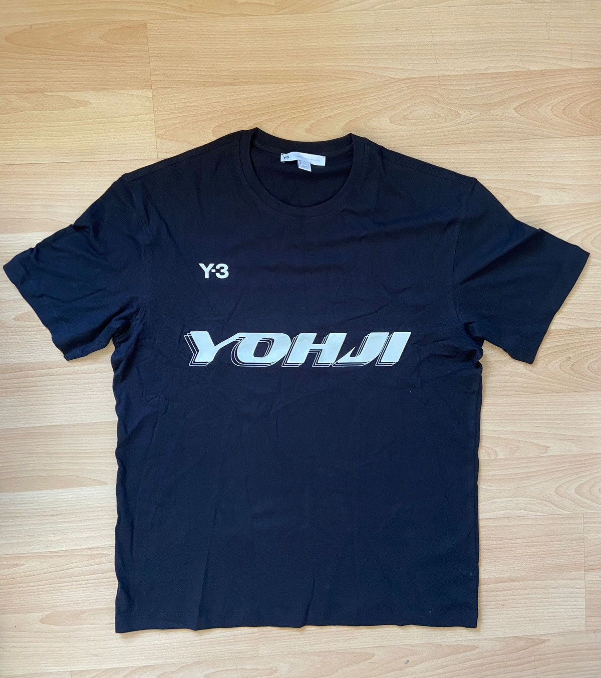 image of Adidas Y-3 Classic Back Logo Y3 T-Shirt Yohji Yamamoto Tee L in Black, Men's (Size Large)