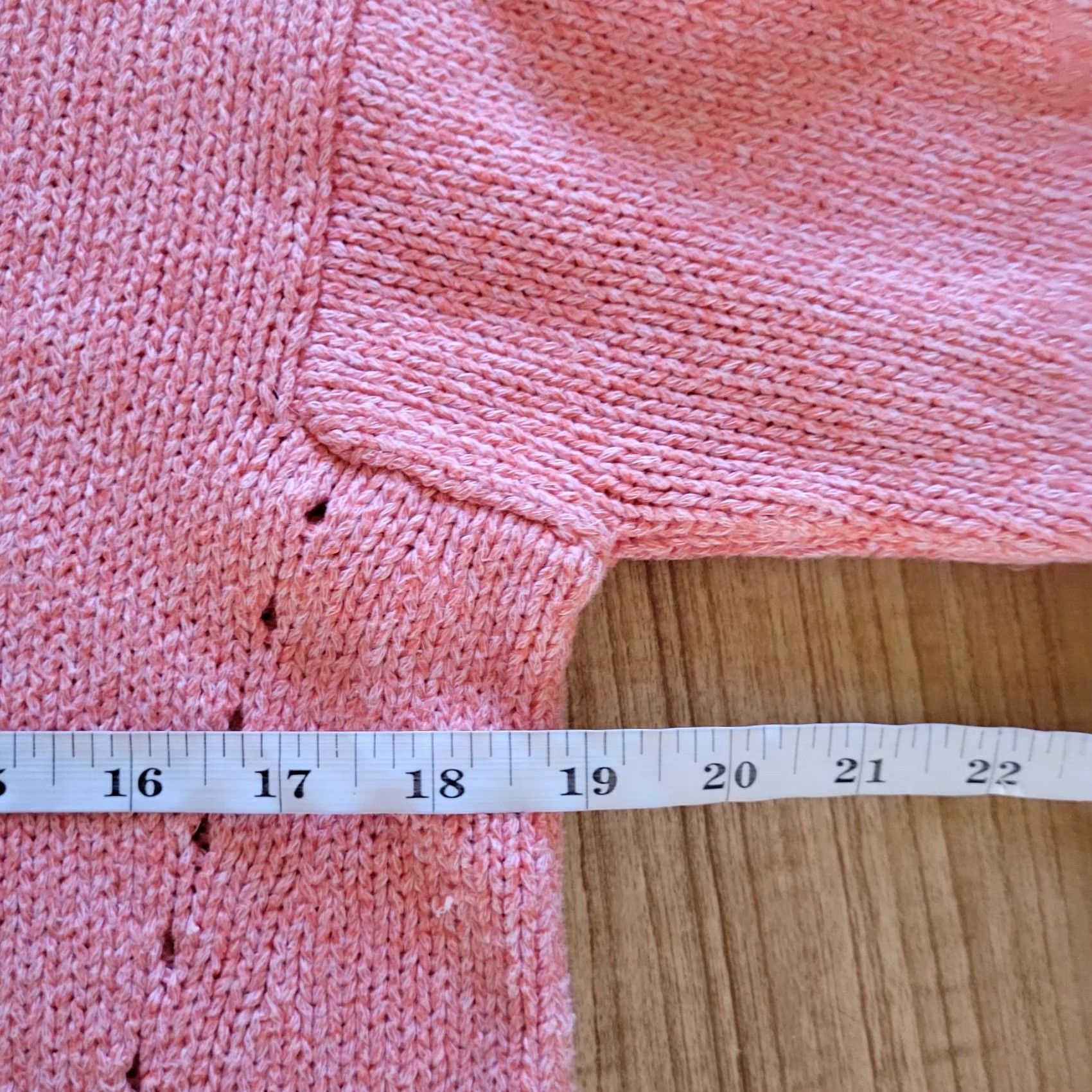 J. Jill J. Jill Sweater Shirt Top Womens Medium Pink Knit Classic Long Sleeve Round Neck Tight Knit Pullover Size M / US 6-8 / IT 42-44 - 7 Thumbnail