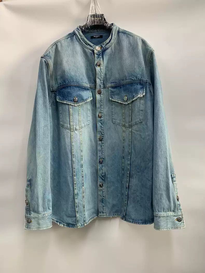 Balmain Denim coat shirt