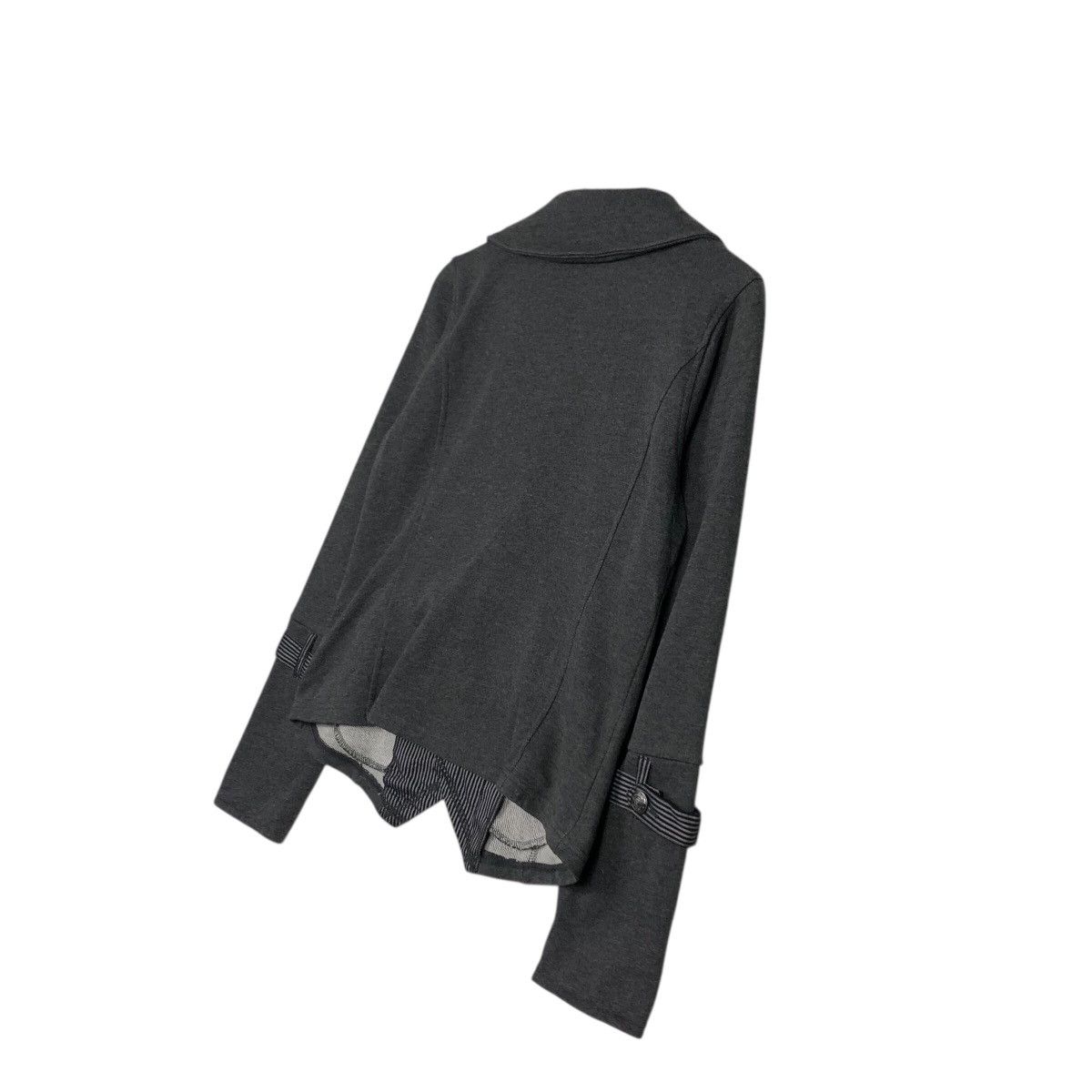 Hysteric Glamour 📌Cropped Biker Jacket Double Collar Algonquins Rich Grey Size US M / EU 48-50 / 2 - 11 Thumbnail