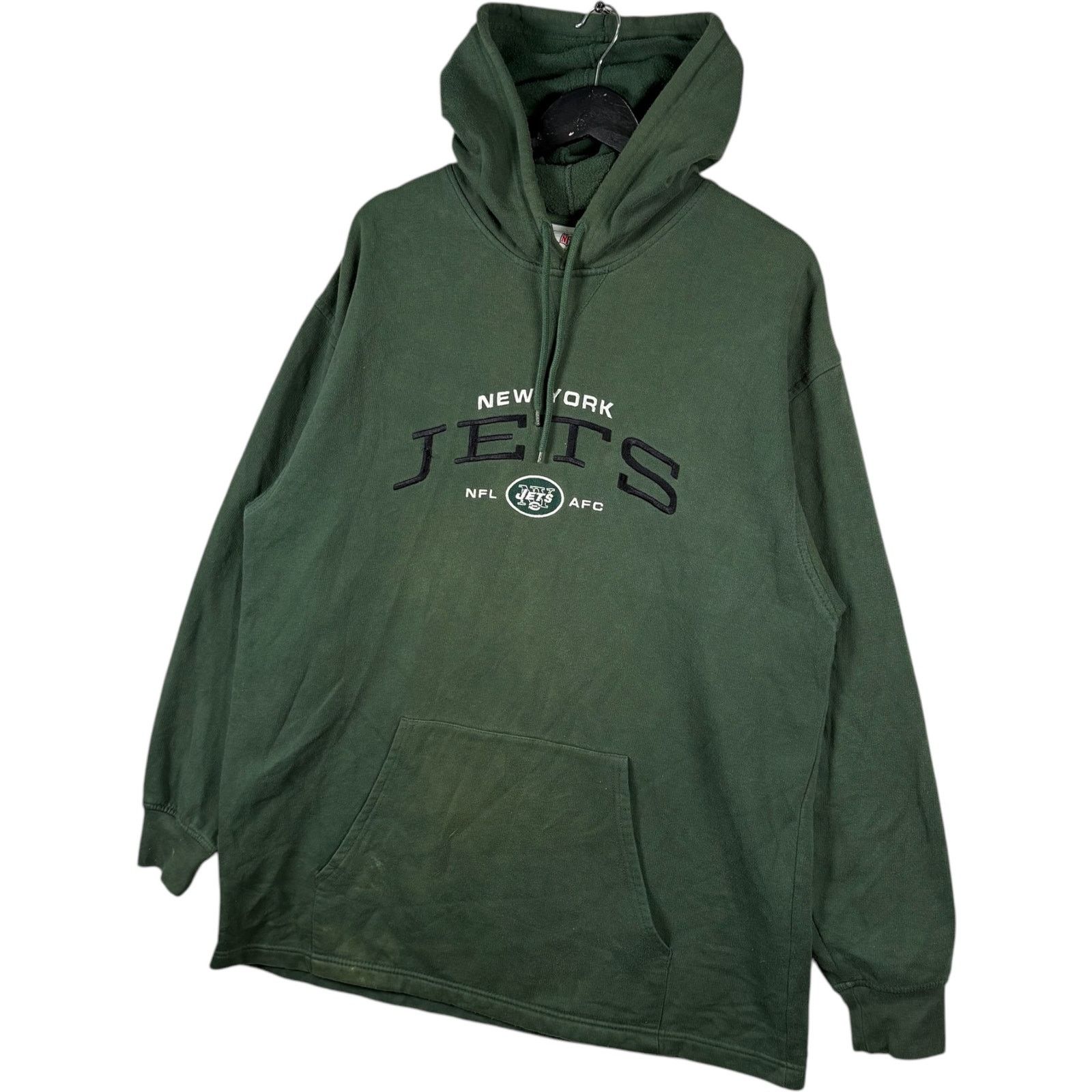 NFL Vintage New York Jets Embroidered Spellout NFL Hoodie XL Size US XL / EU 56 / 4 - 3 Thumbnail