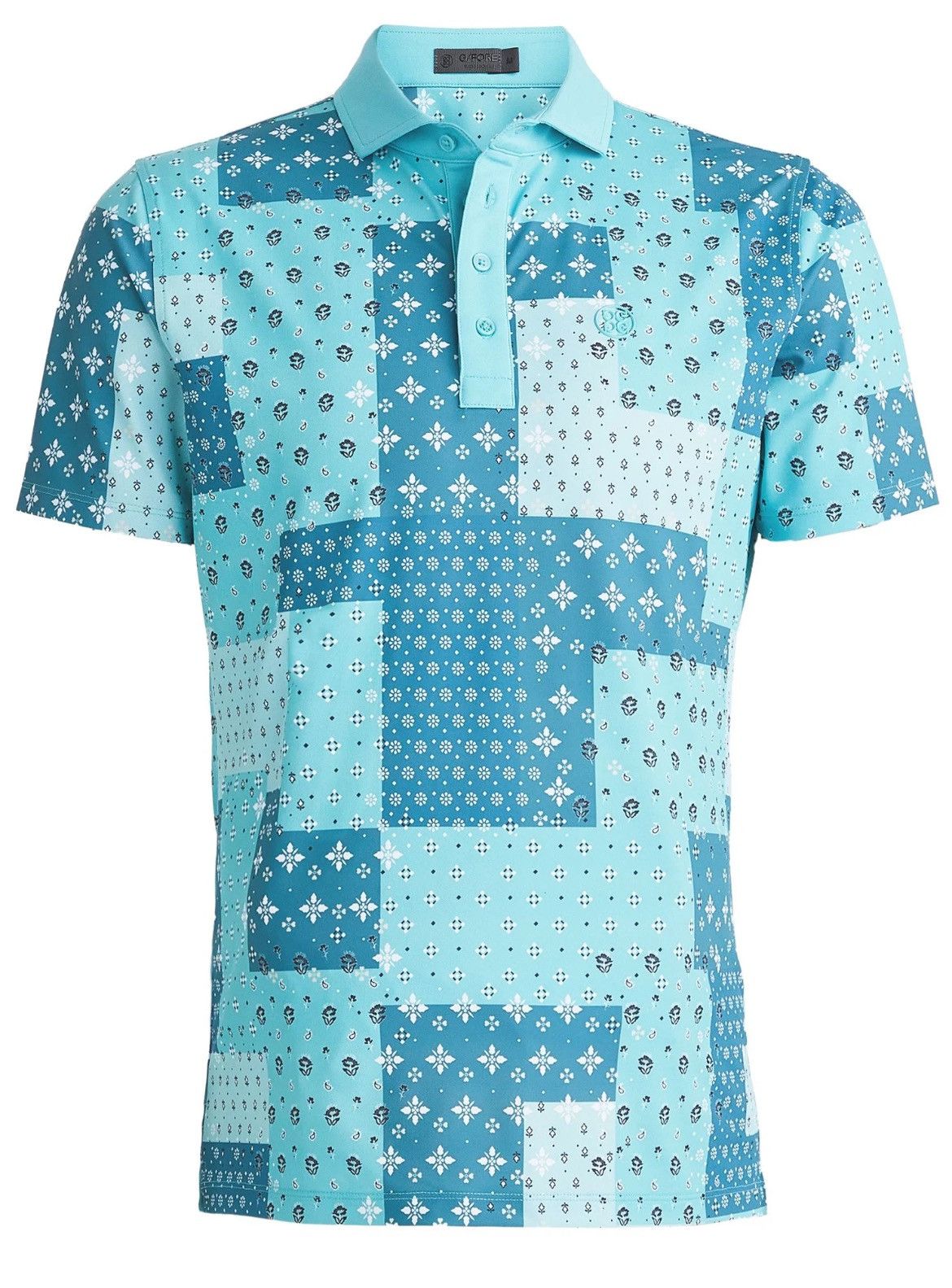 G/FORE Boro Patch Print Tech Pique Tailored Fit Polo Marine - AW23 Size US XL / EU 56 / 4 - 1 Thumbnail