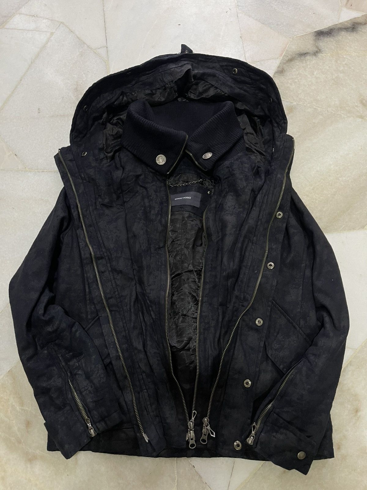 Le Grande Bleu (L.G.B.) 2000s Maniac Work Layered Two Zip Jacket Size US S / EU 44-46 / 1 - 15 Thumbnail