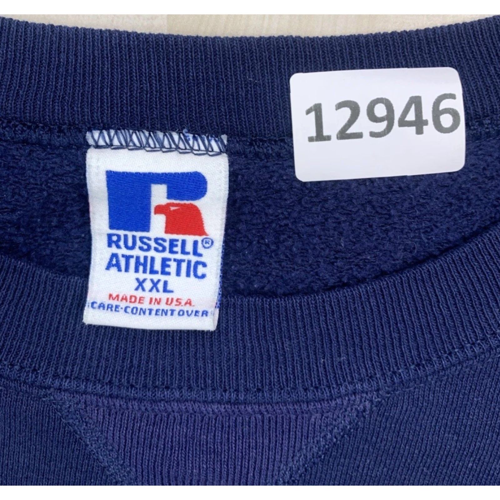 Vintage VINTAGE Russell Sweatshirt USA Blue Crew Neck 2XL Mens Logo Tag 90s Comfort Pullover Hoodie? Size US XXL / EU 58 / 5 - 6 Thumbnail
