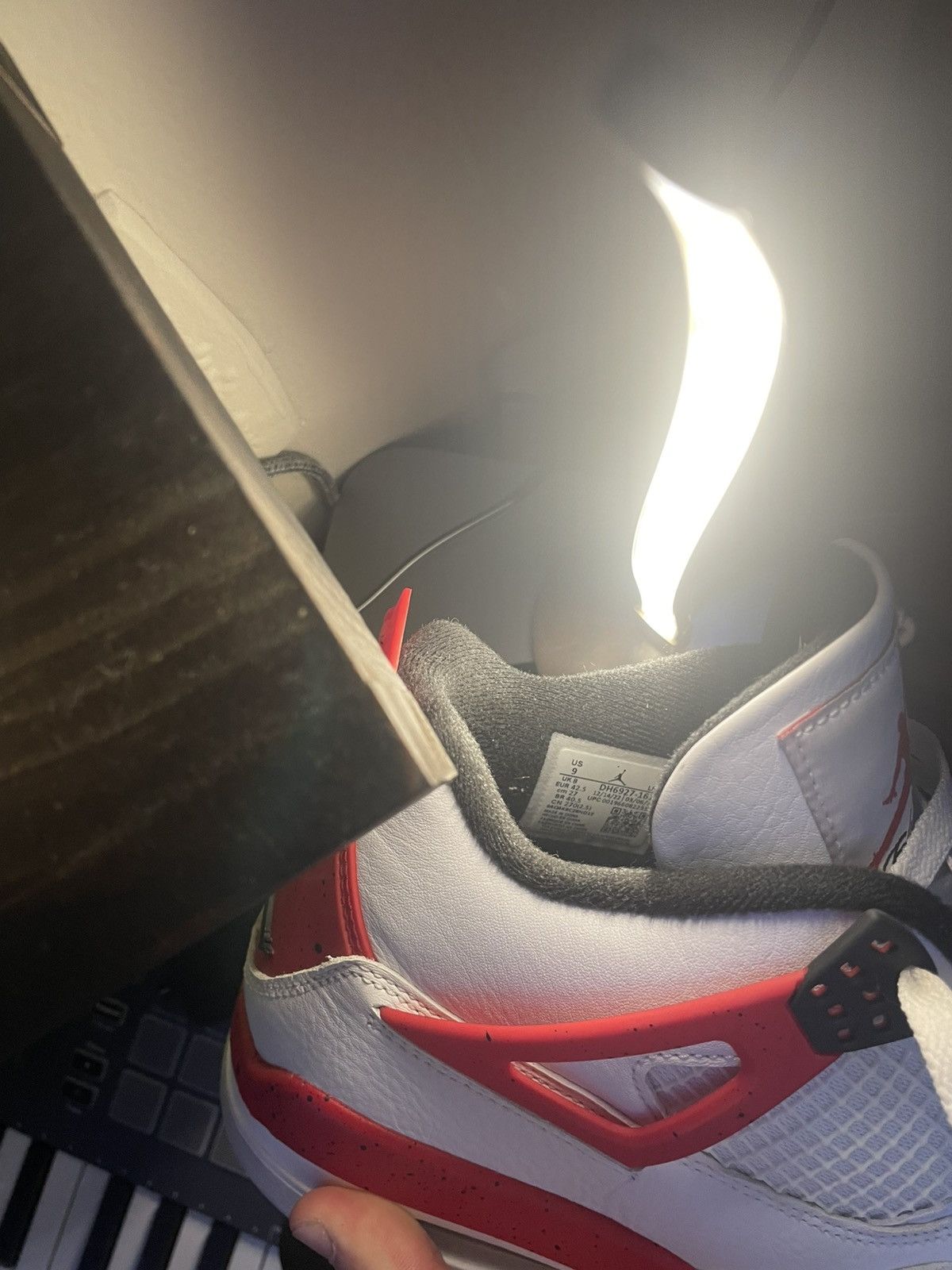 Jordan Brand × Nike ⭐️ JORDAN 4 RED CEMENT ⭐️ new Size US 9 / EU 42 - 7 Thumbnail