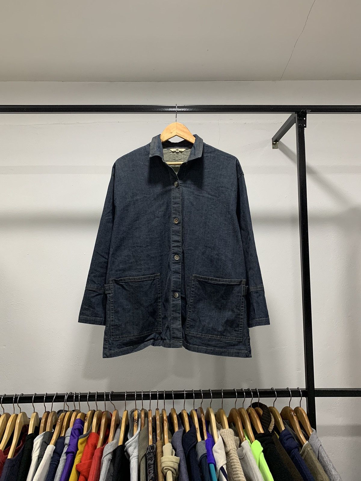 Designer × Japanese Brand × Vintage Vintage Denim Jacket Cardigan by Harpers Bigot Size US M / EU 48-50 / 2 - 1 Thumbnail