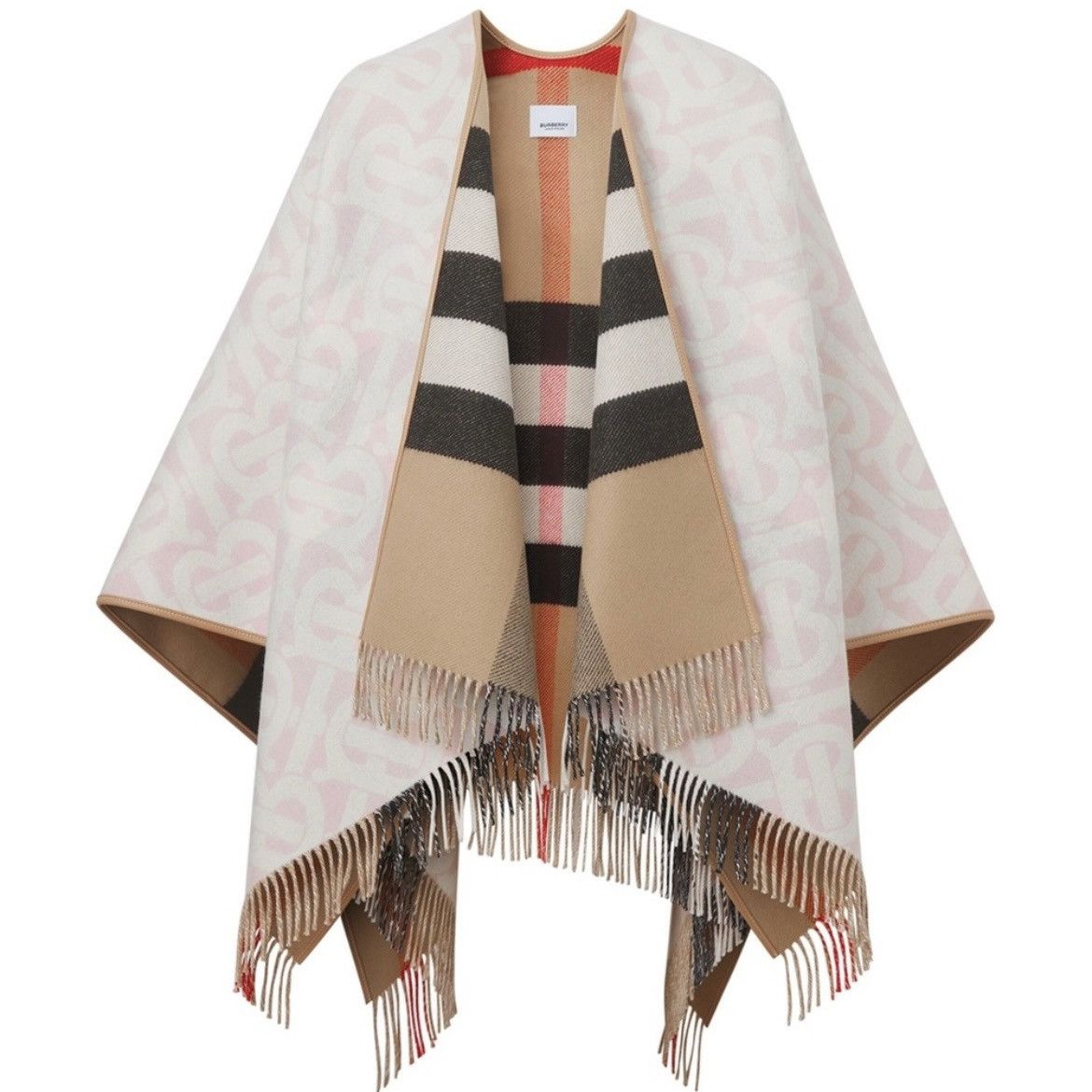 Burberry Reversible Cape Burberry Check Poncho Burberry Reversible